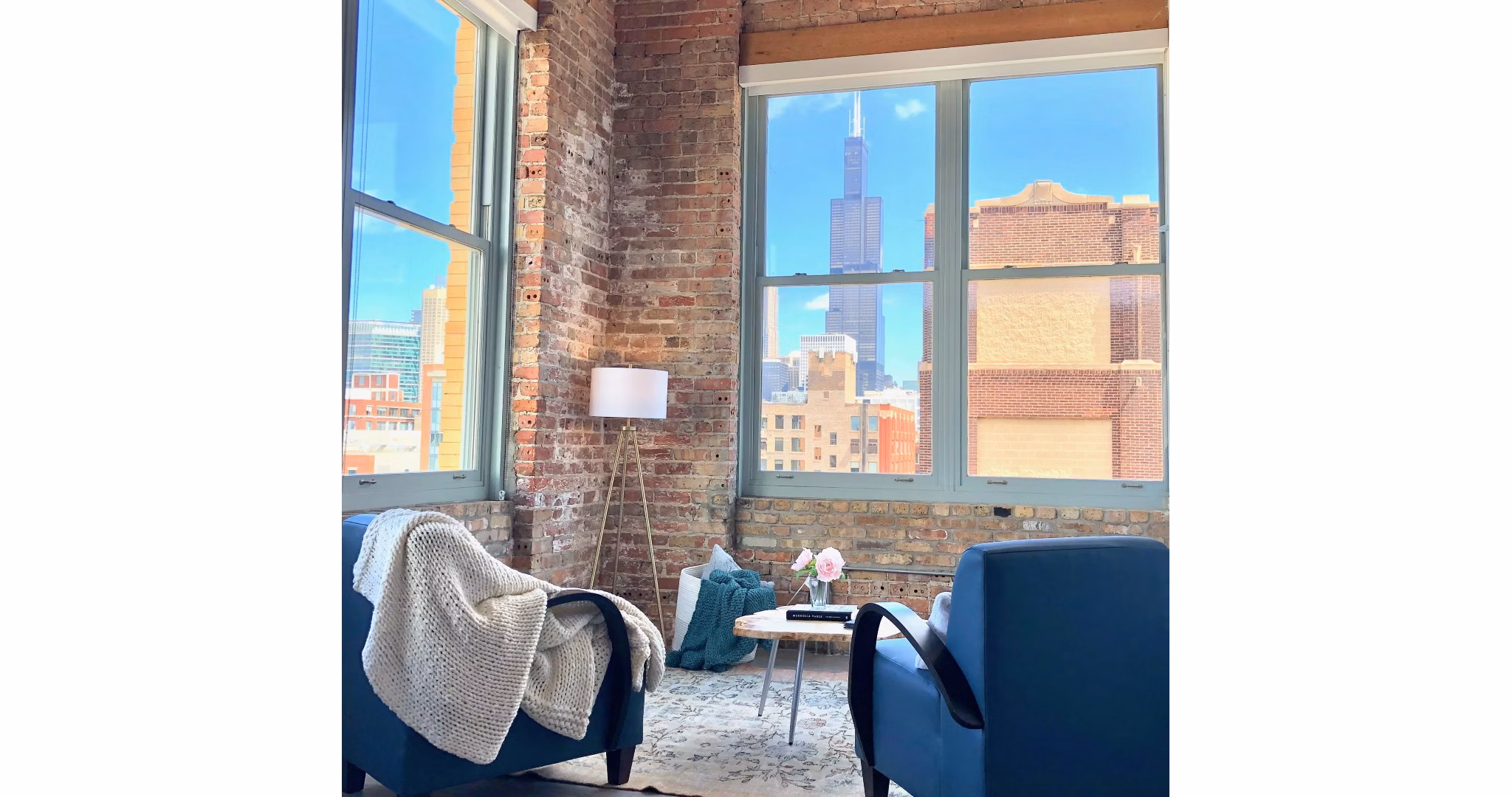 Living Room at The Letterman Apartments