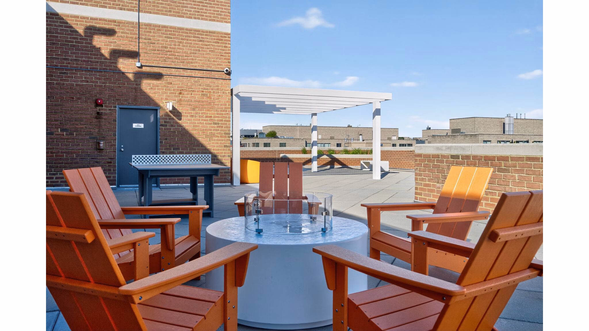 Patio at Winston House Apartments