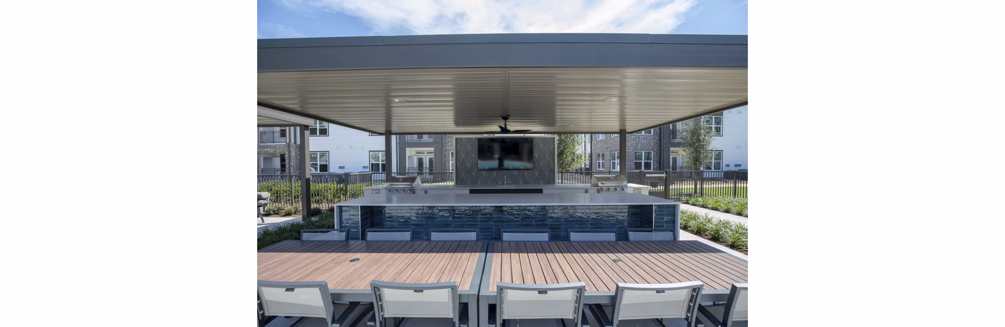 Patio at Glade at the Groves Apartments