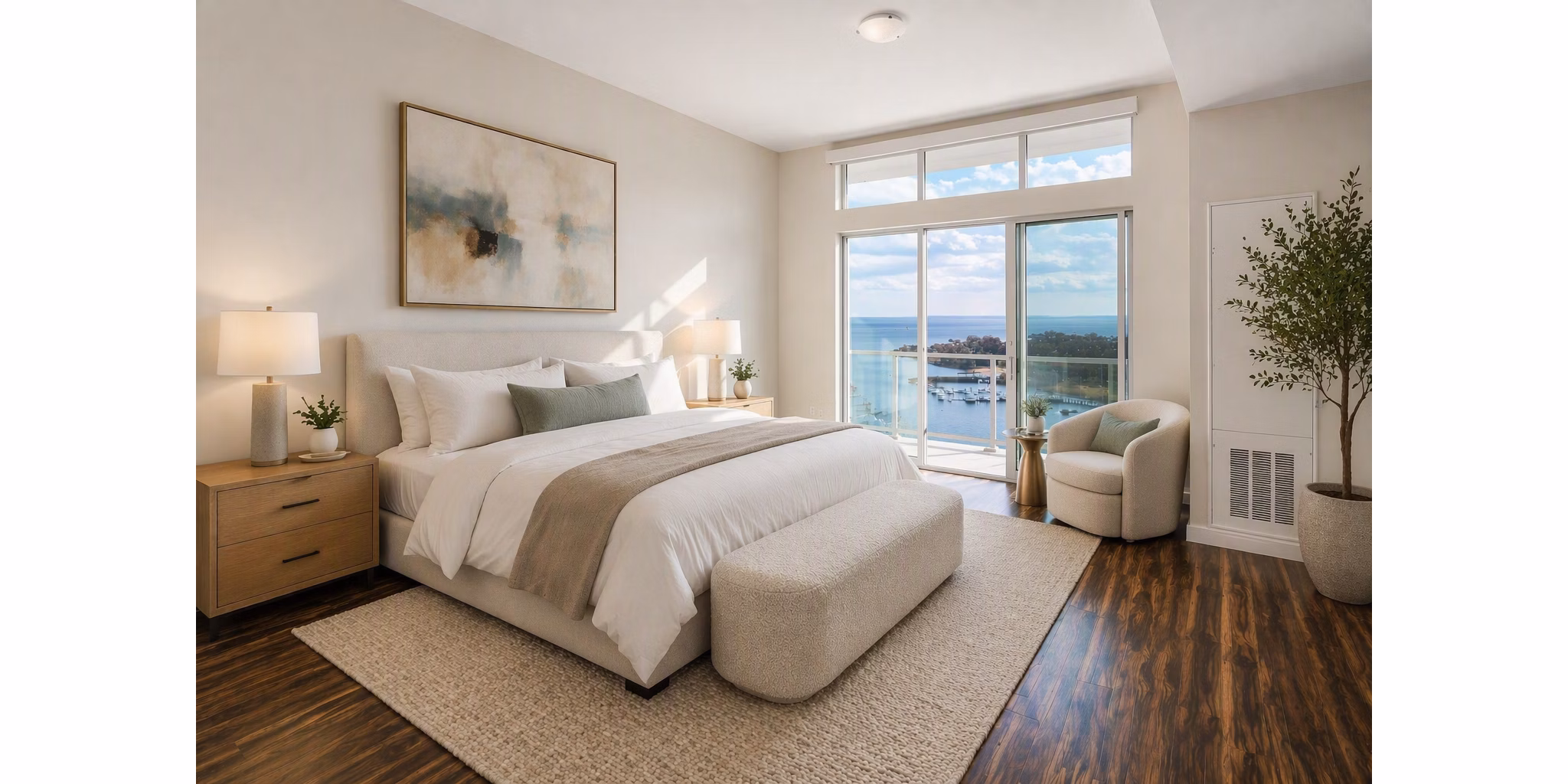 Bedroom at Beacon Harbor Point Apartments