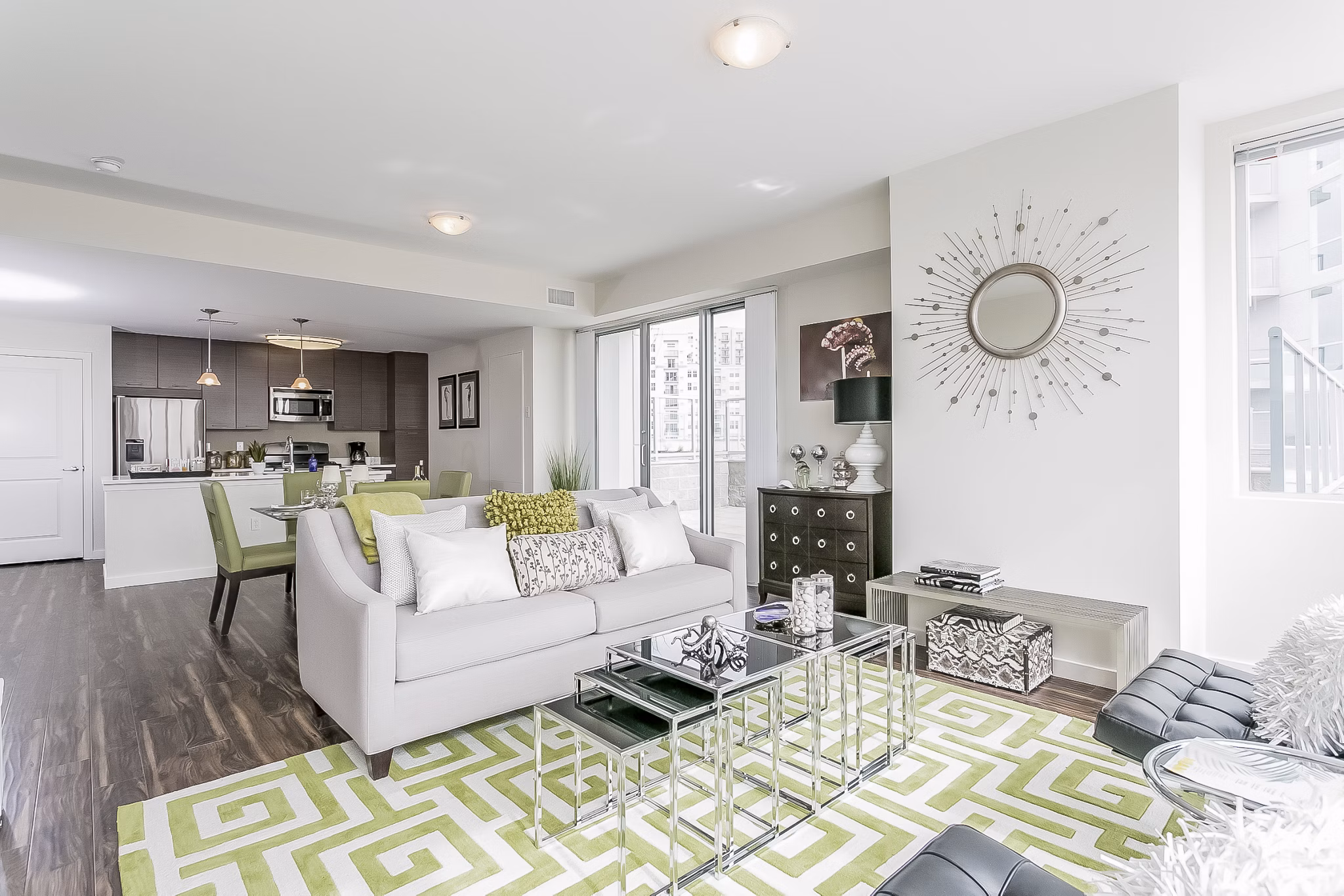 Living Room at Beacon Harbor Point Apartments