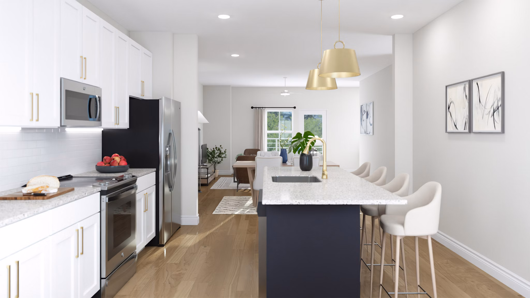 Rendering for Skymor Research Park Apartments