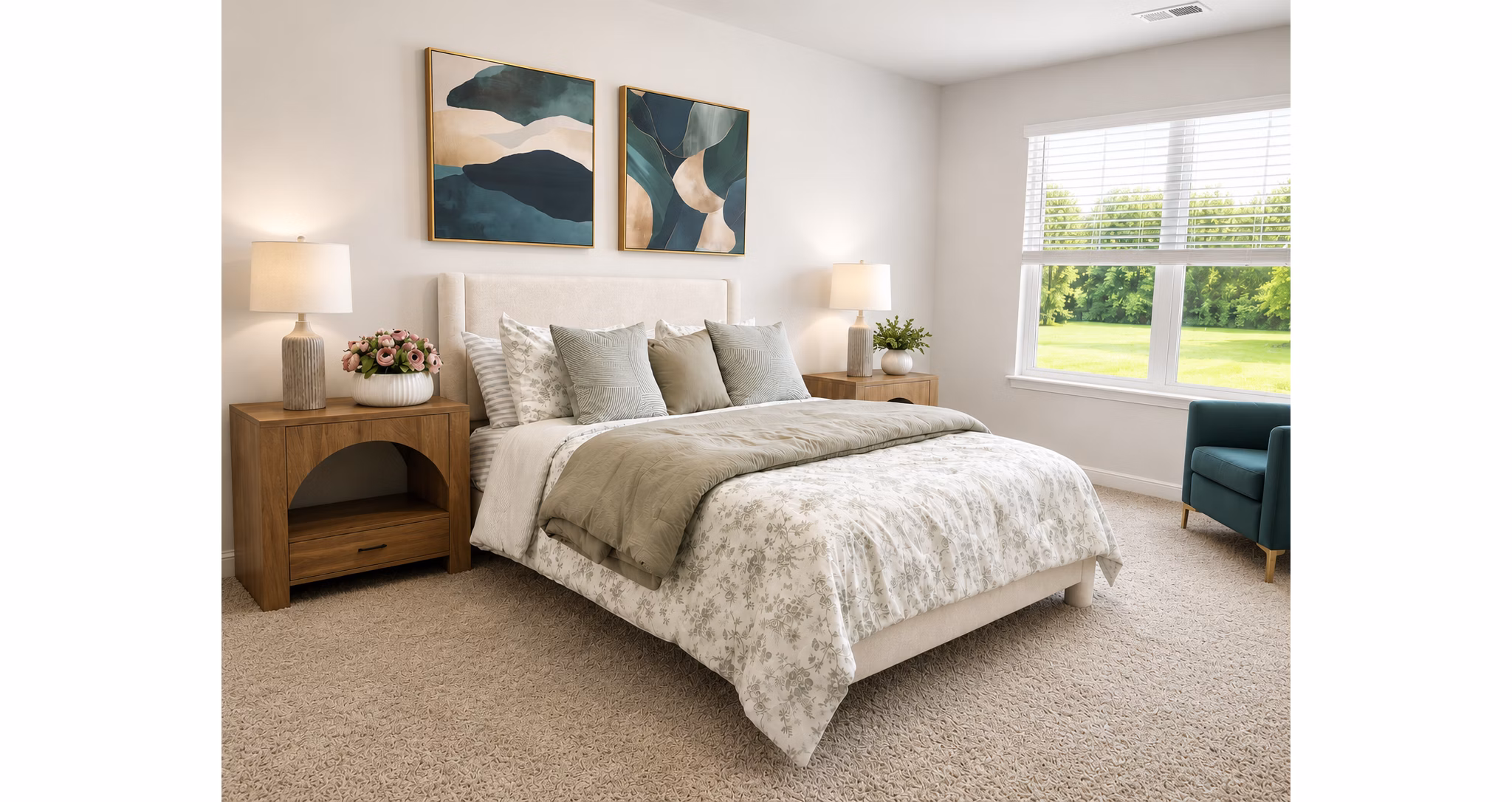 Bedroom at Central Townhomes Apartments