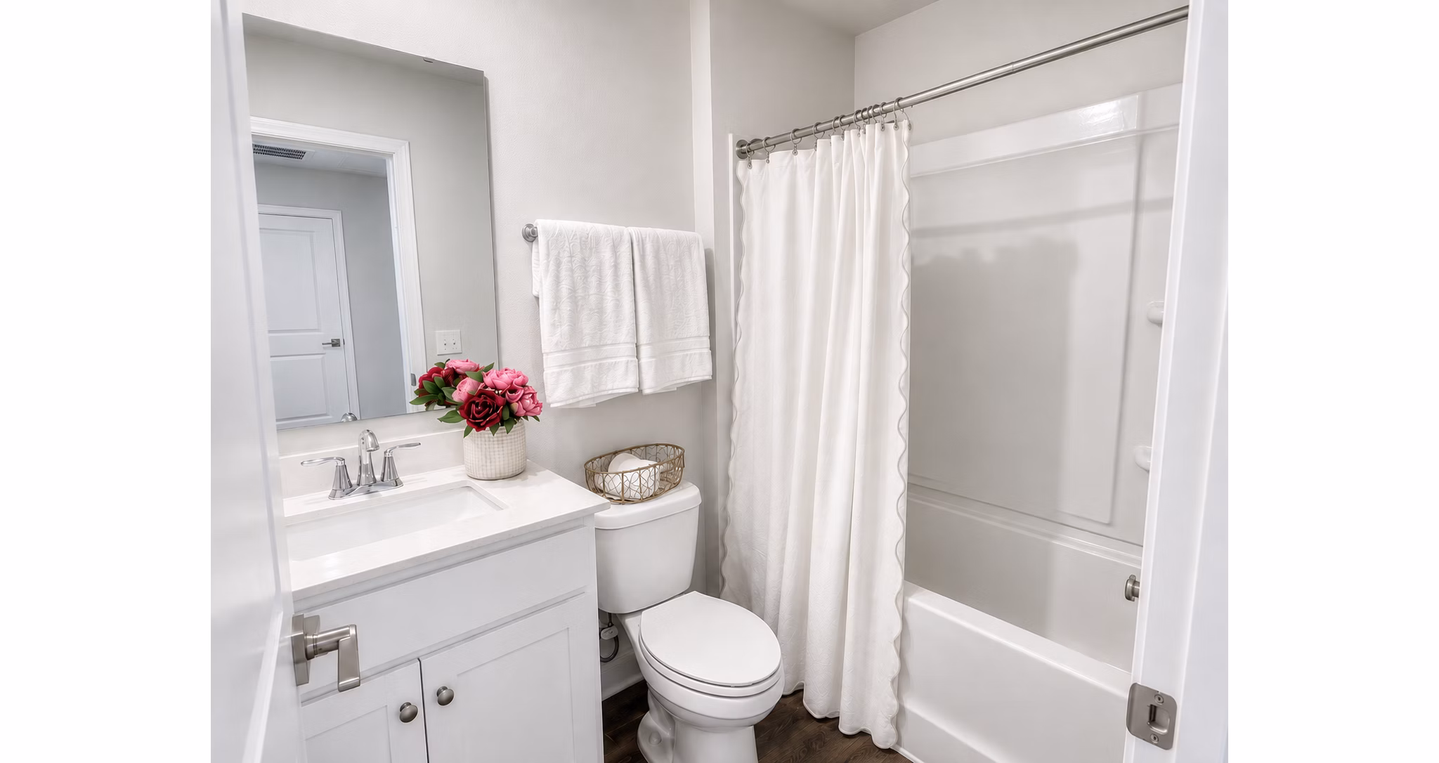 Bathroom at Central Townhomes Apartments