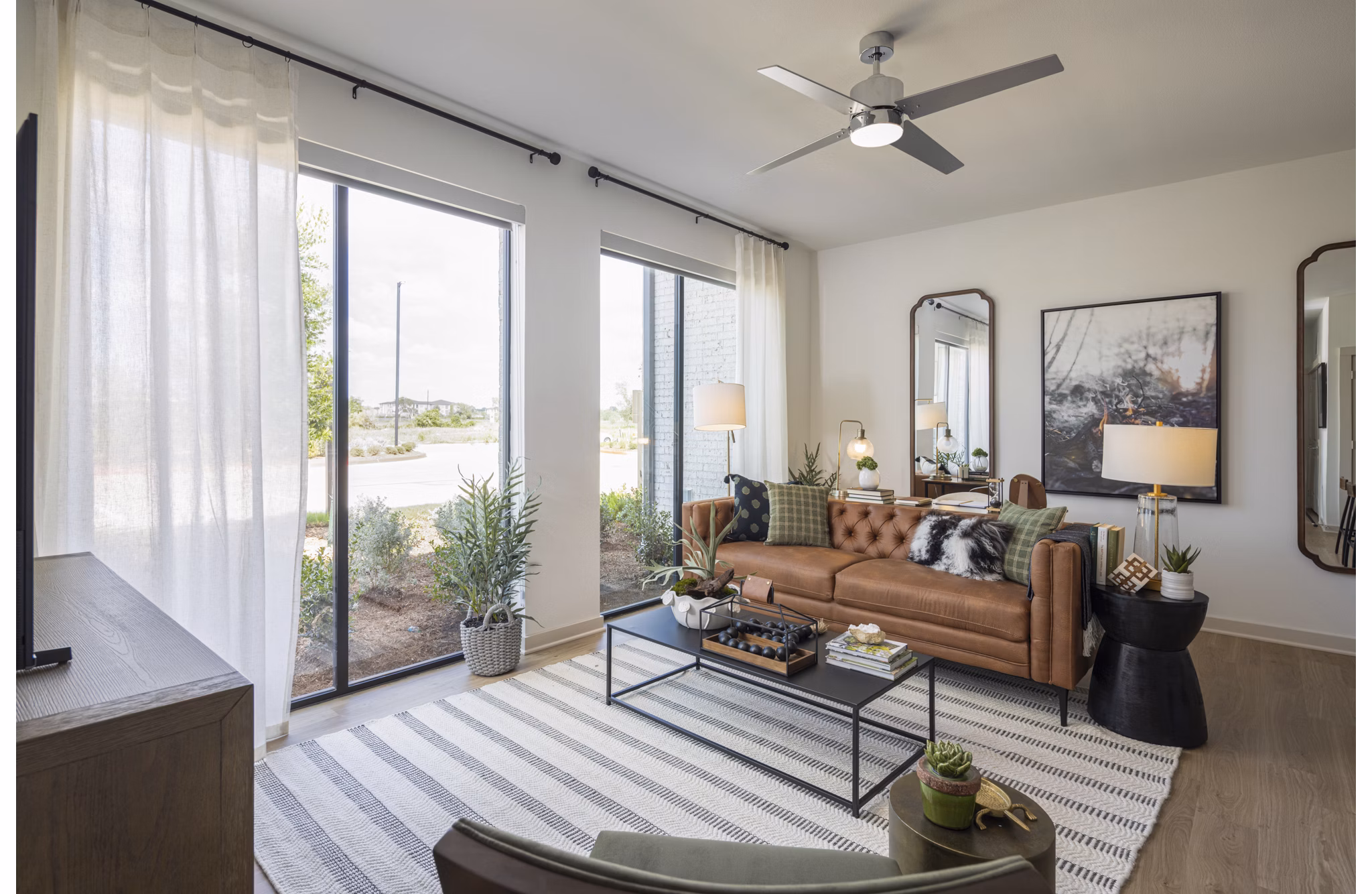 Living Room at Broadstone Candela Apartments