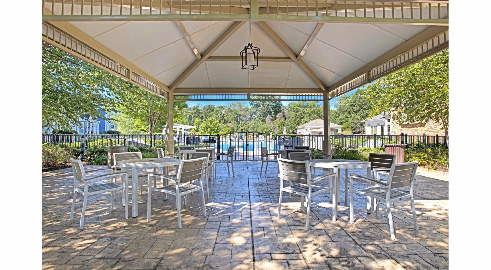 grill area at The Grove Somerset Apartments
