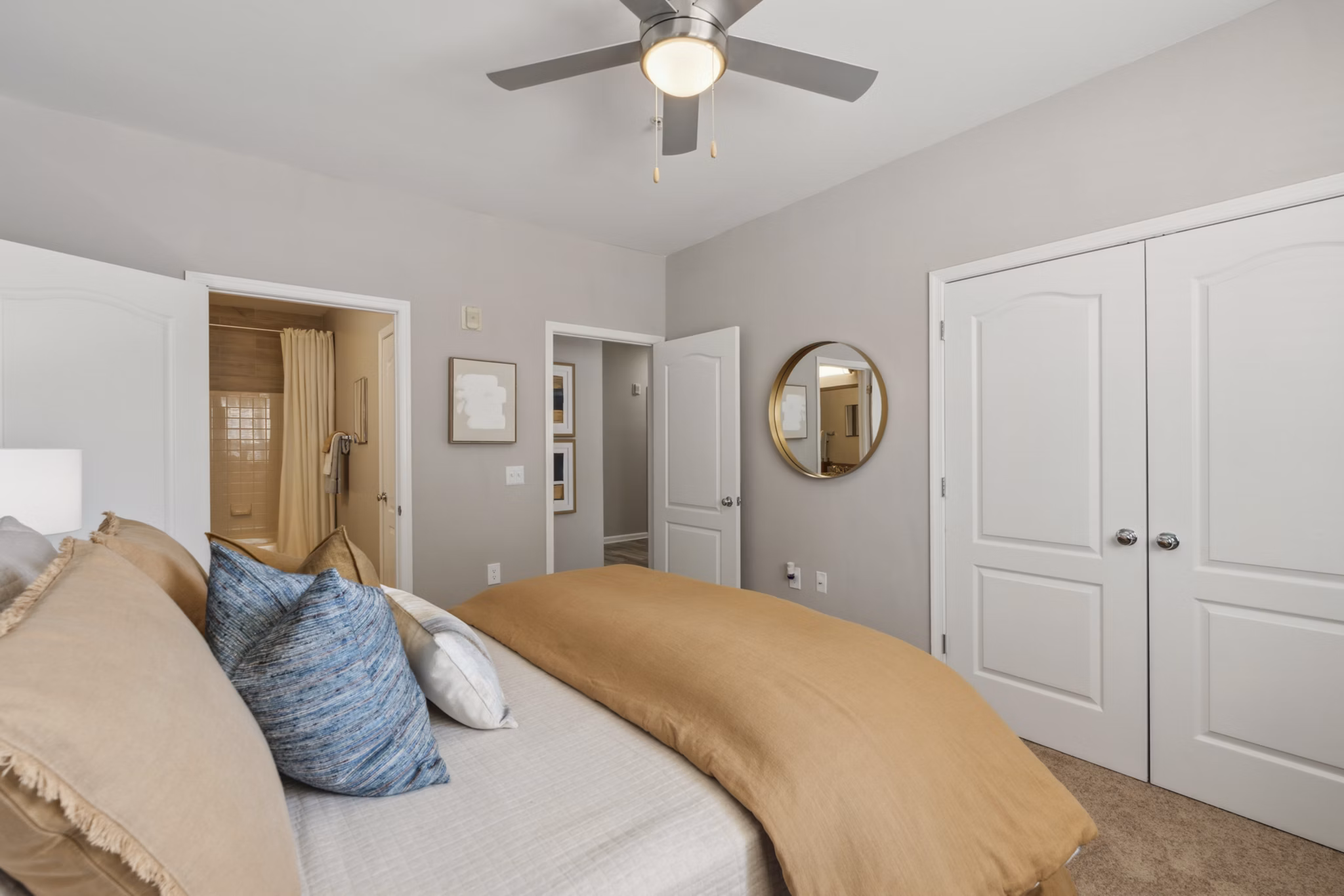 Bedroom at Riverside Station Apartments