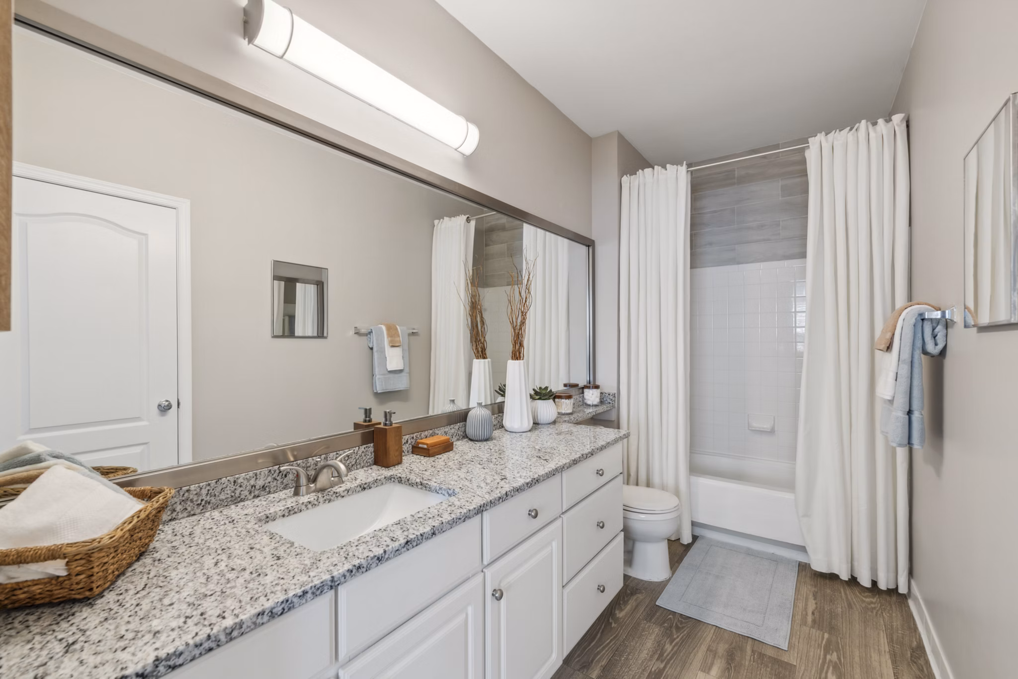 Bathroom at Riverside Station Apartments