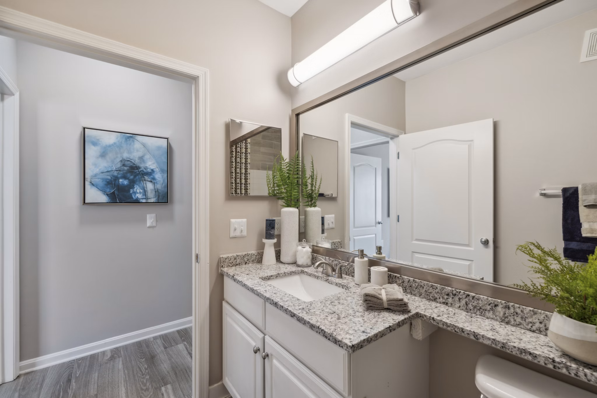 Bathroom at Riverside Station Apartments