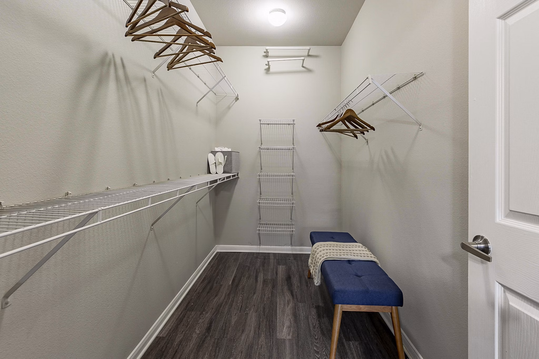 Closet at Everleigh Katy Apartments