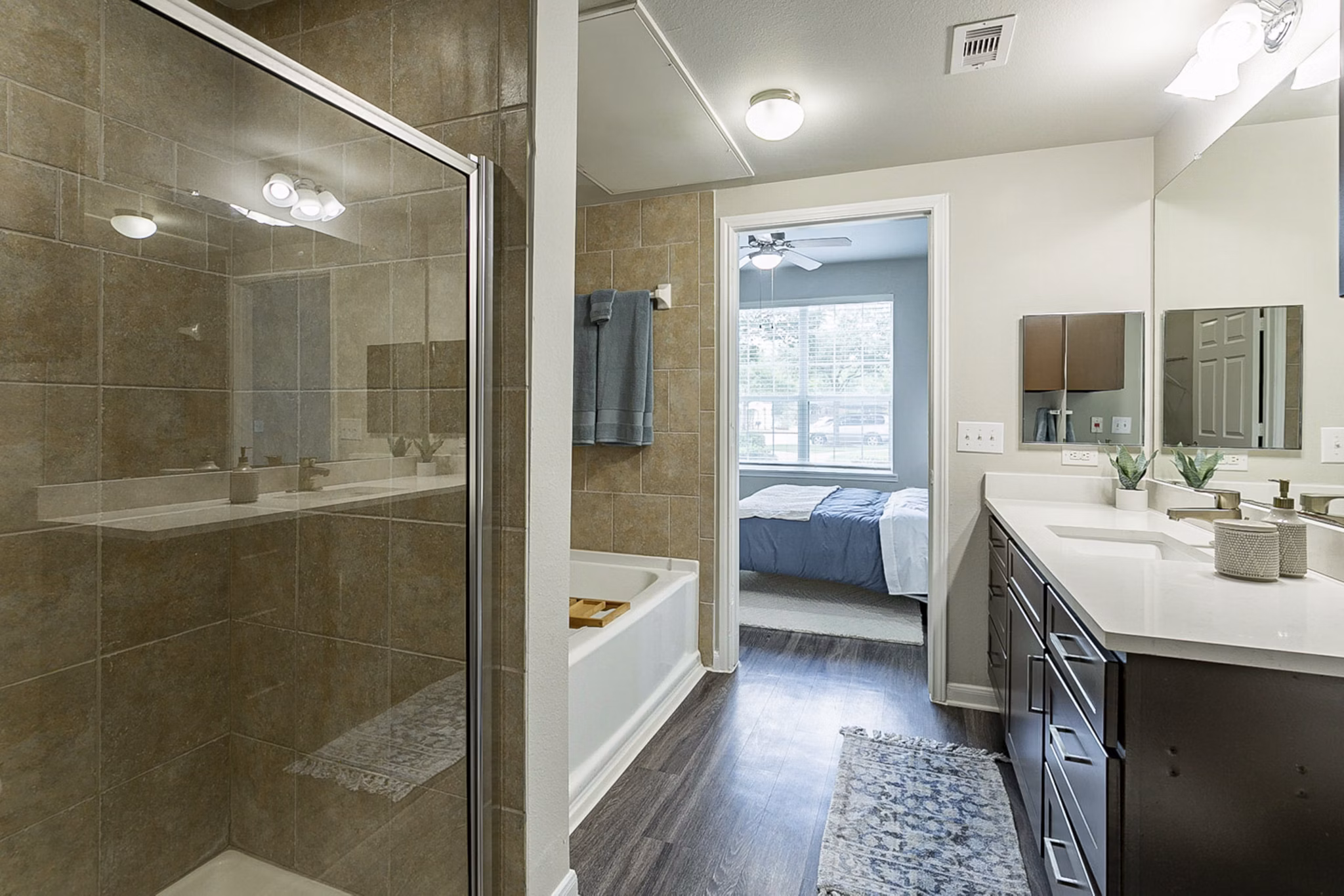 Bathroom at Everleigh Katy Apartments