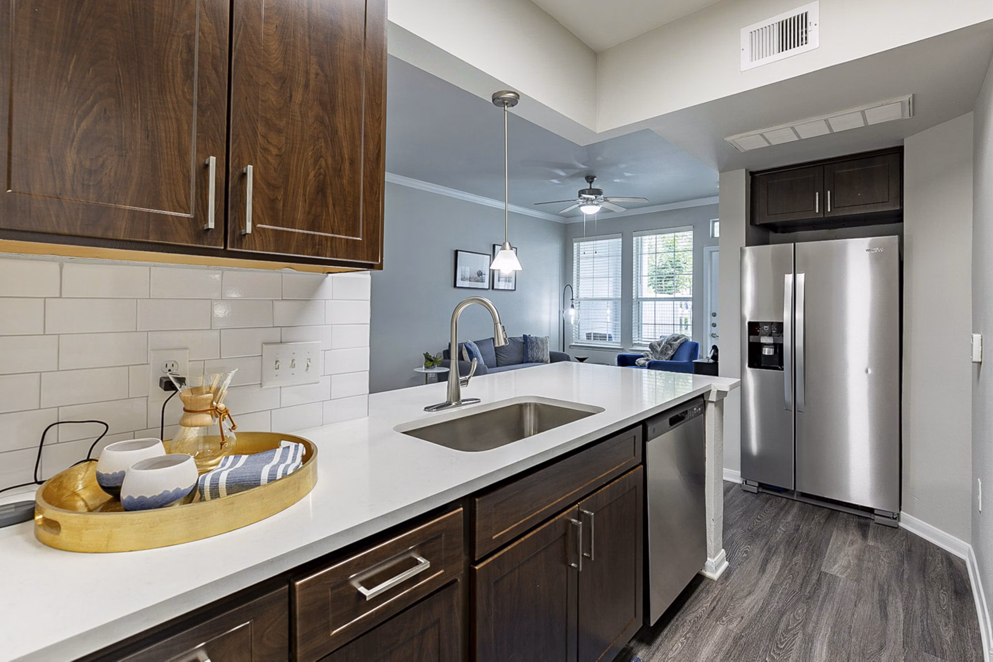 Kitchen at Everleigh Katy Apartments