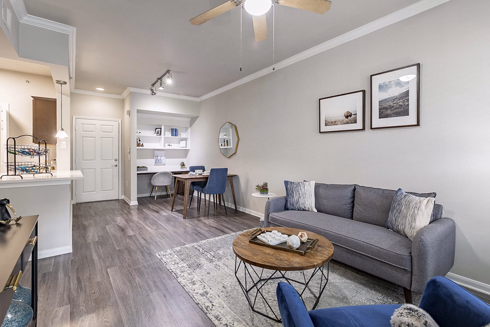 Living Room at Everleigh Katy Apartments