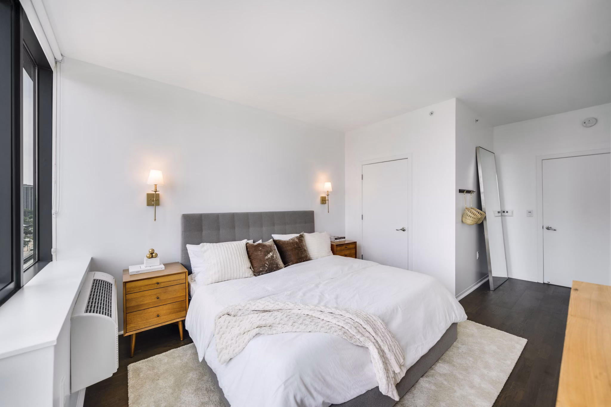 Bedroom at Hudson Lights Apartments