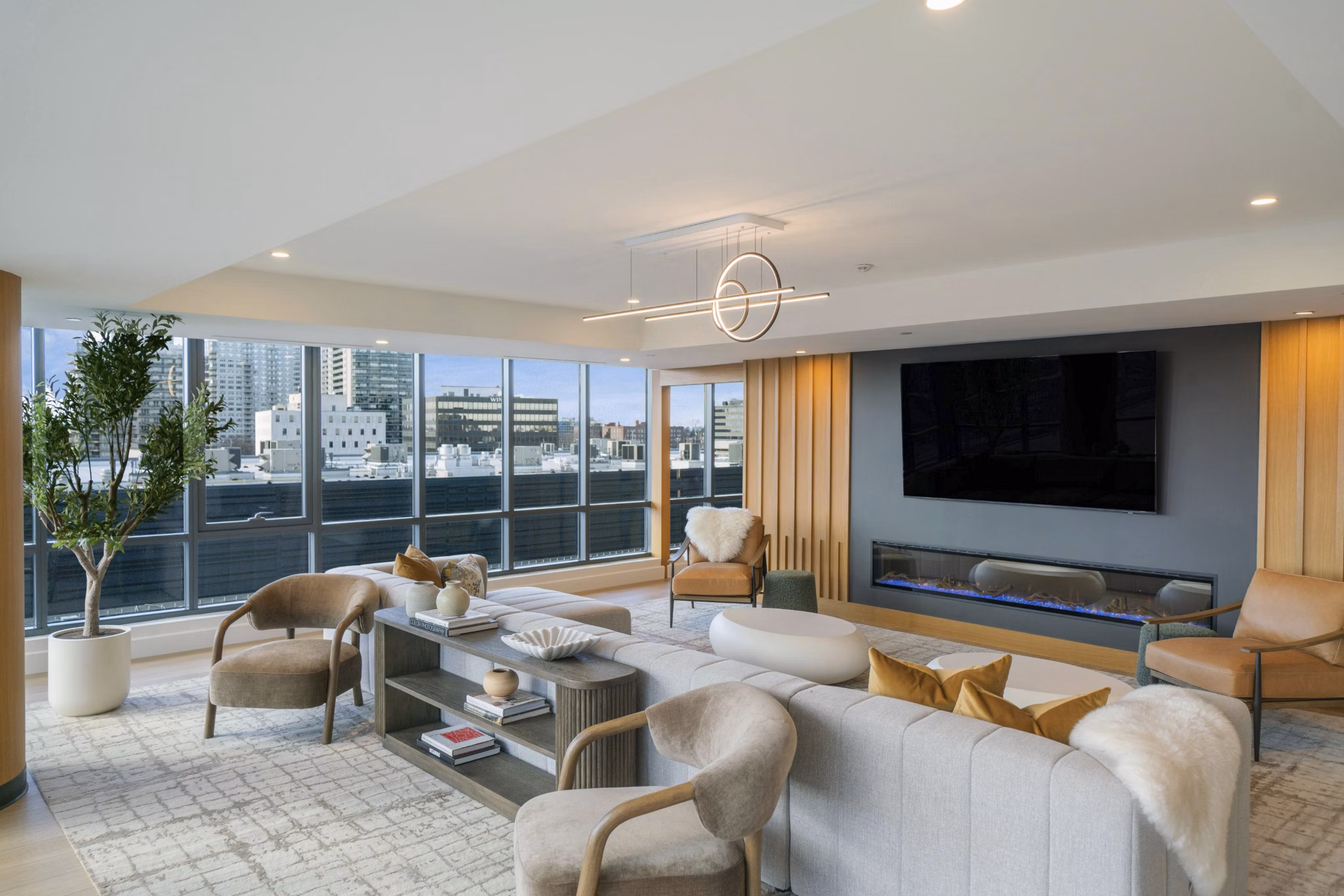 Clubhouse/Lobby at Hudson Lights Apartments