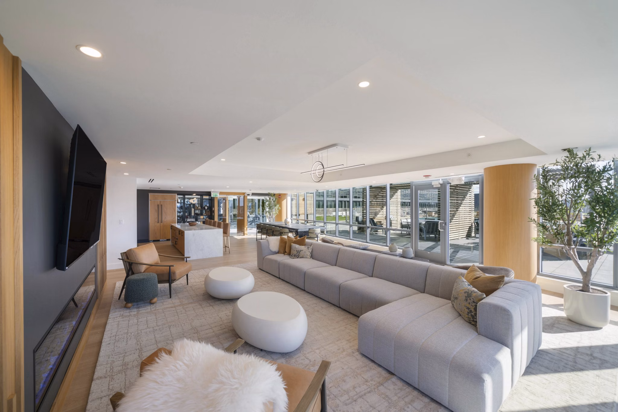Clubhouse/Lobby at Hudson Lights Apartments