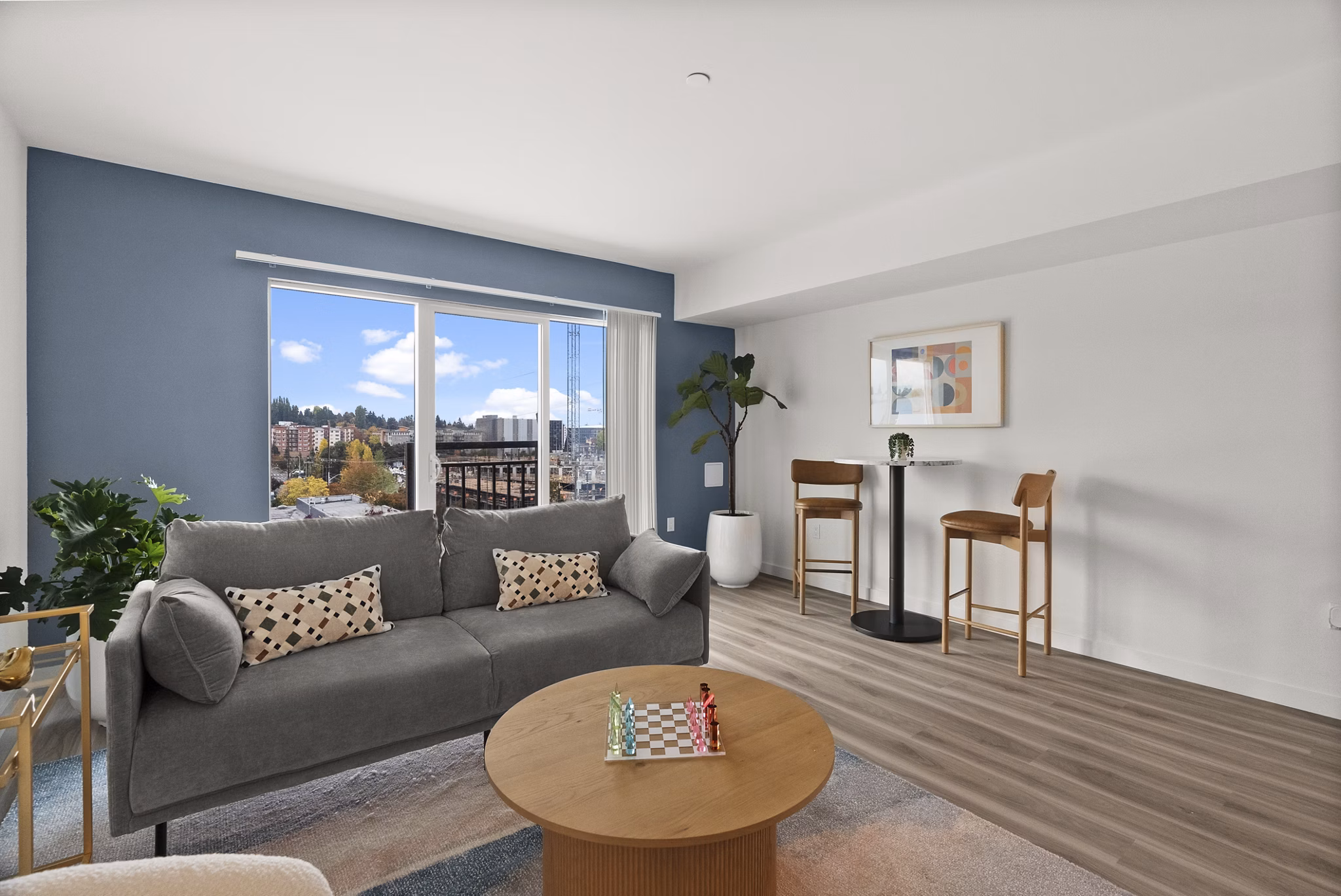 Living Room at Baldwyn Apartments