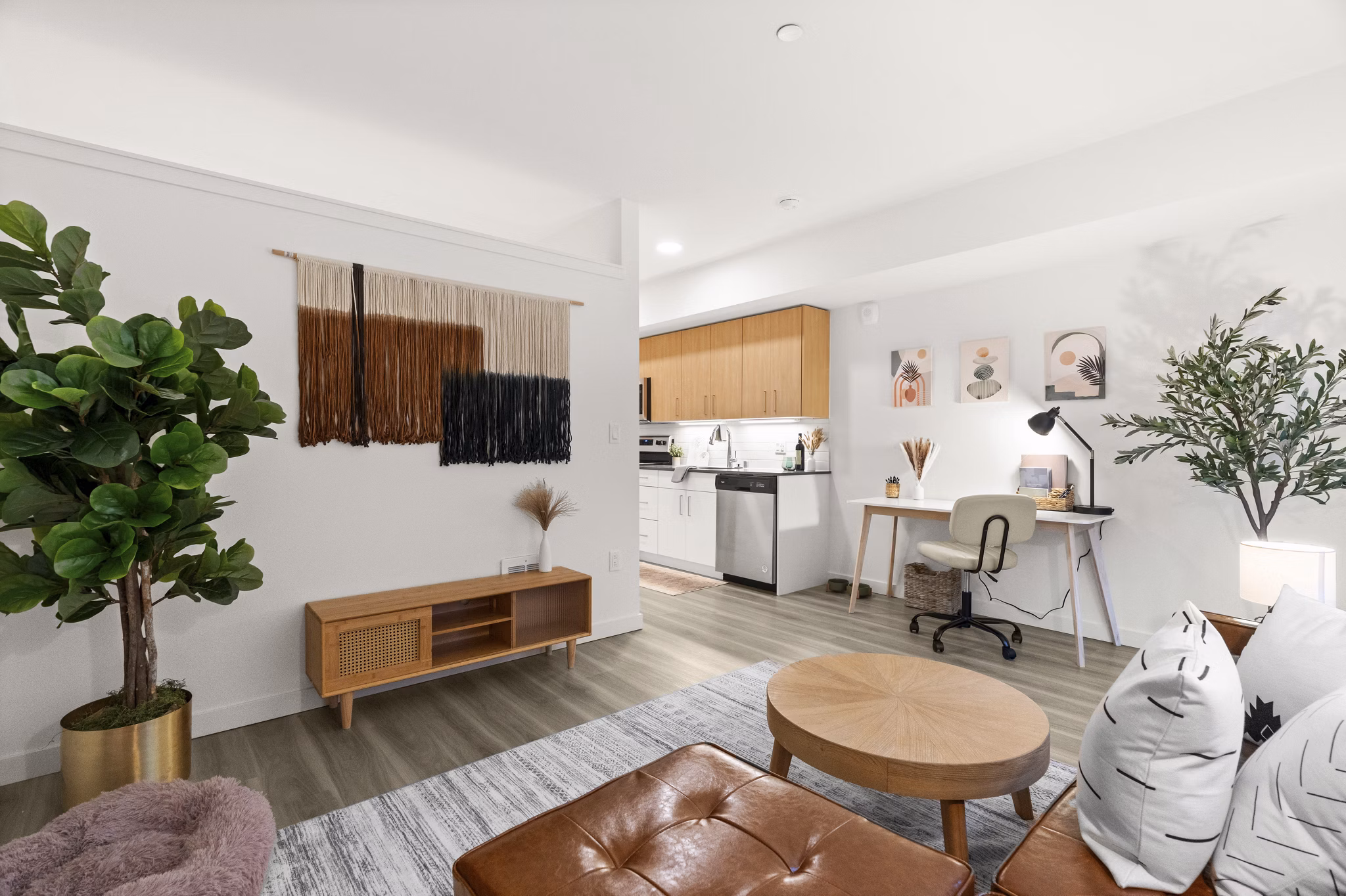 Living Room at Baldwyn Apartments