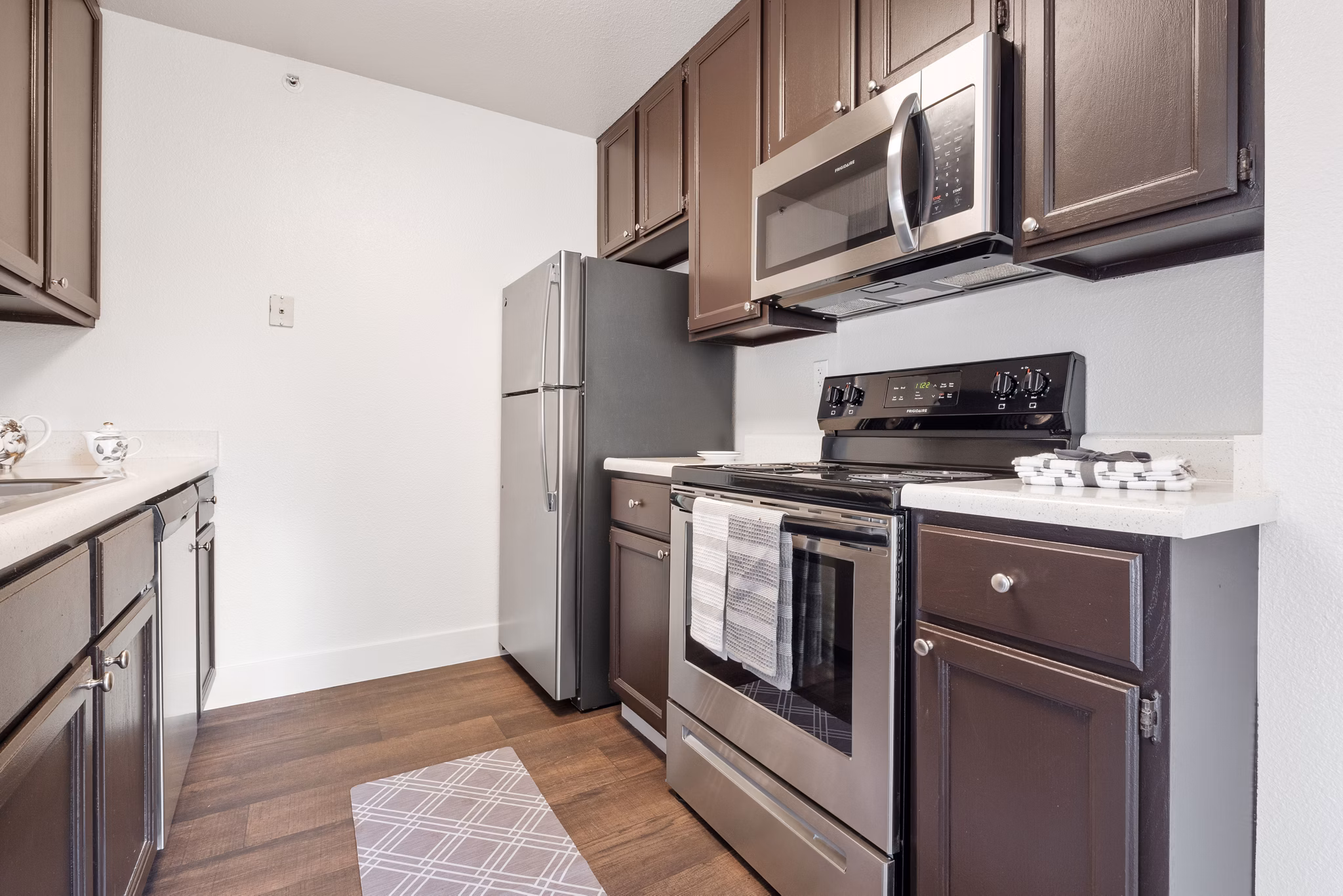 kitchen at La Vina Apartments