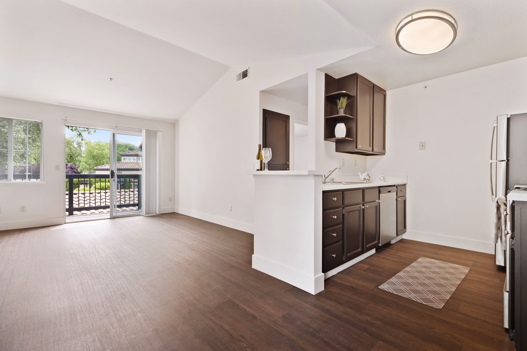 kitchen at La Vina Apartments