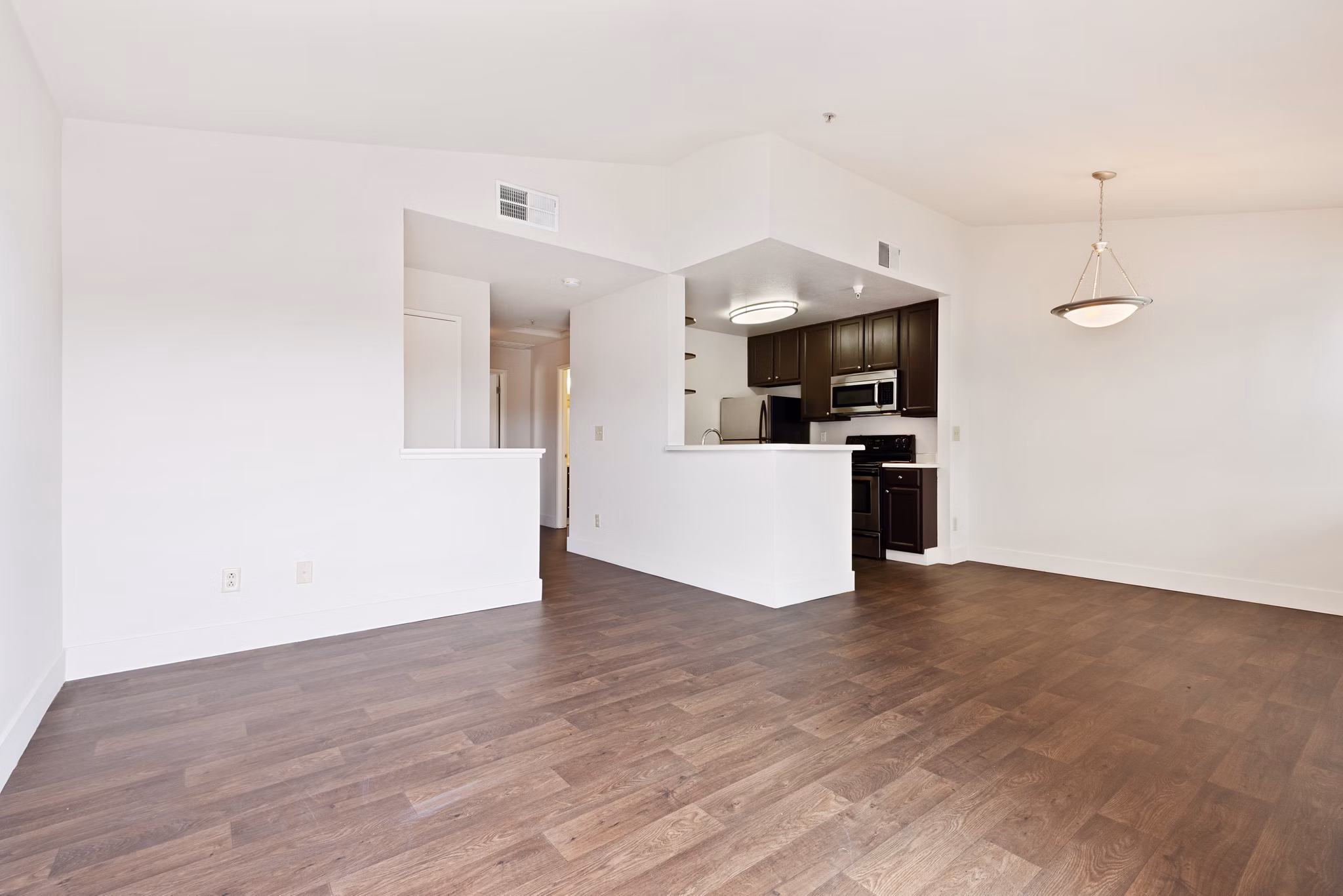 living room at La Vina Apartments