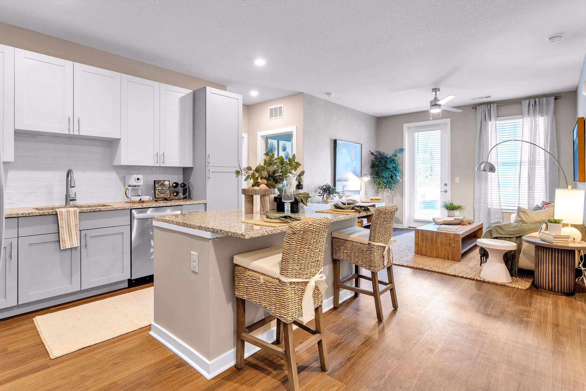 living room at Rise Nocatee Apartments 