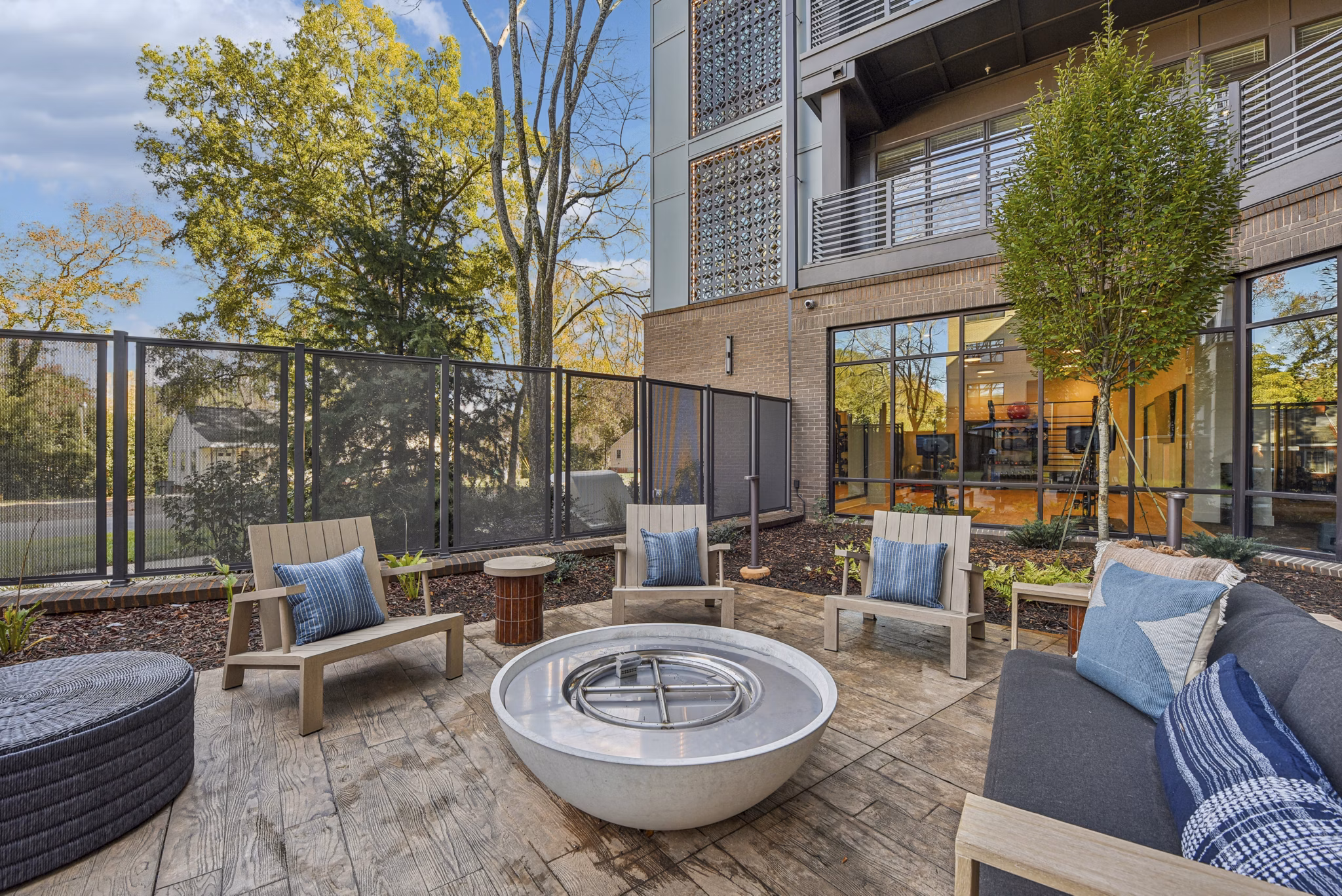 grill area at The Brinkley at The Edge Apartments