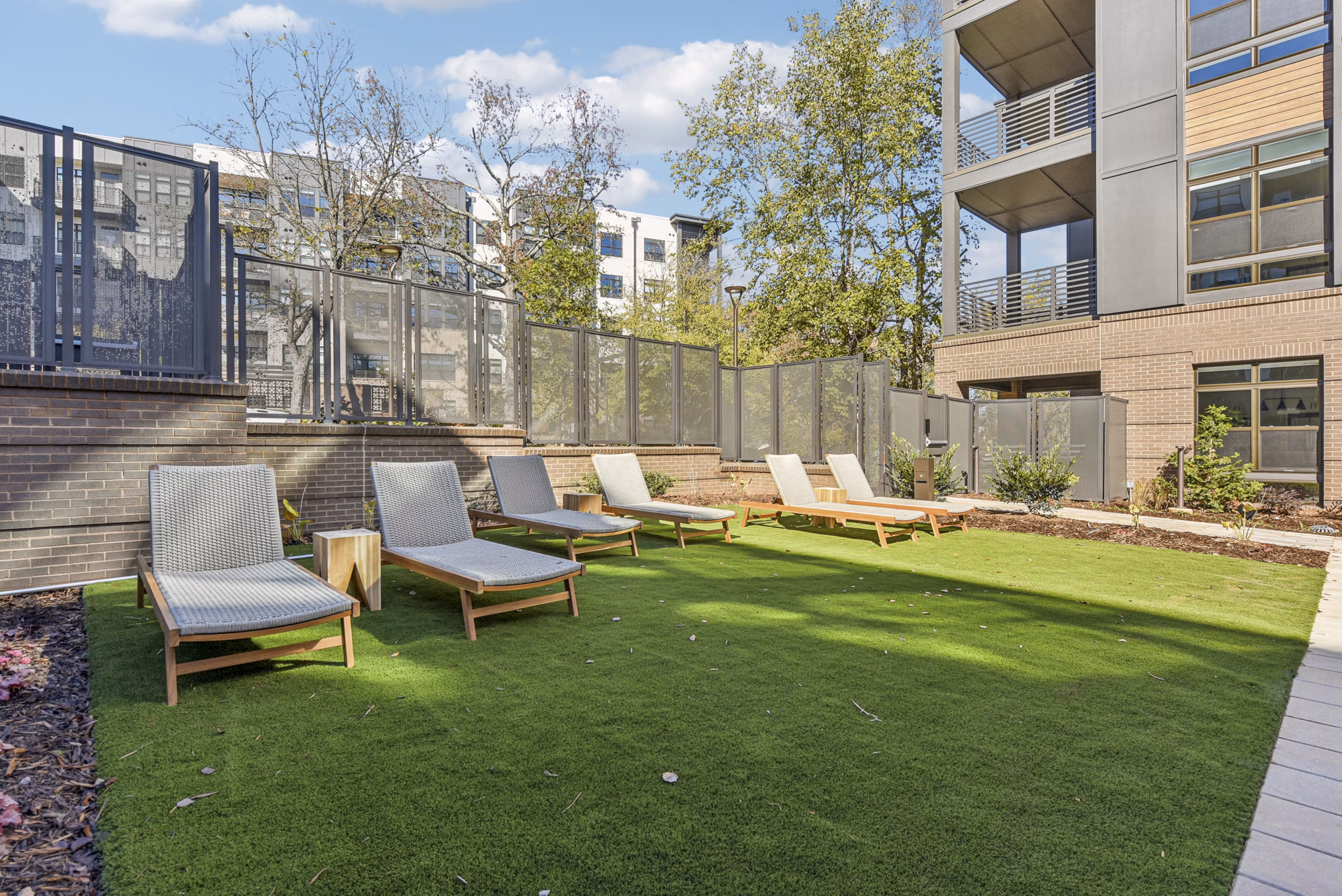 rooftop deck at The Brinkley at The Edge Apartments