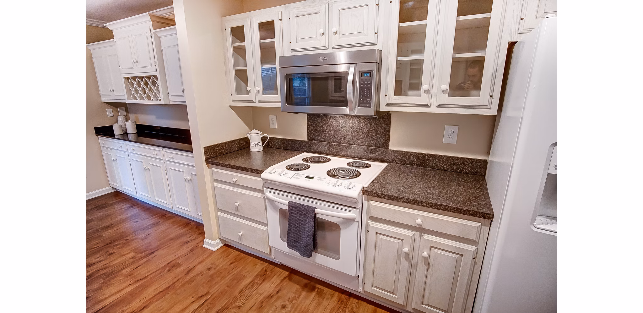 kitchen at Heathstead Apartments