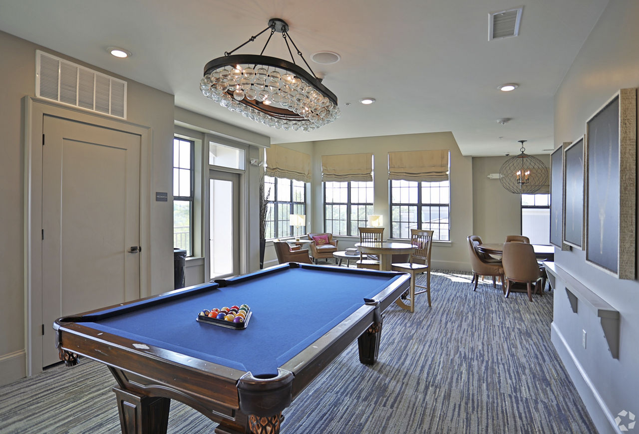 Game room at The Lexington Dilworth
