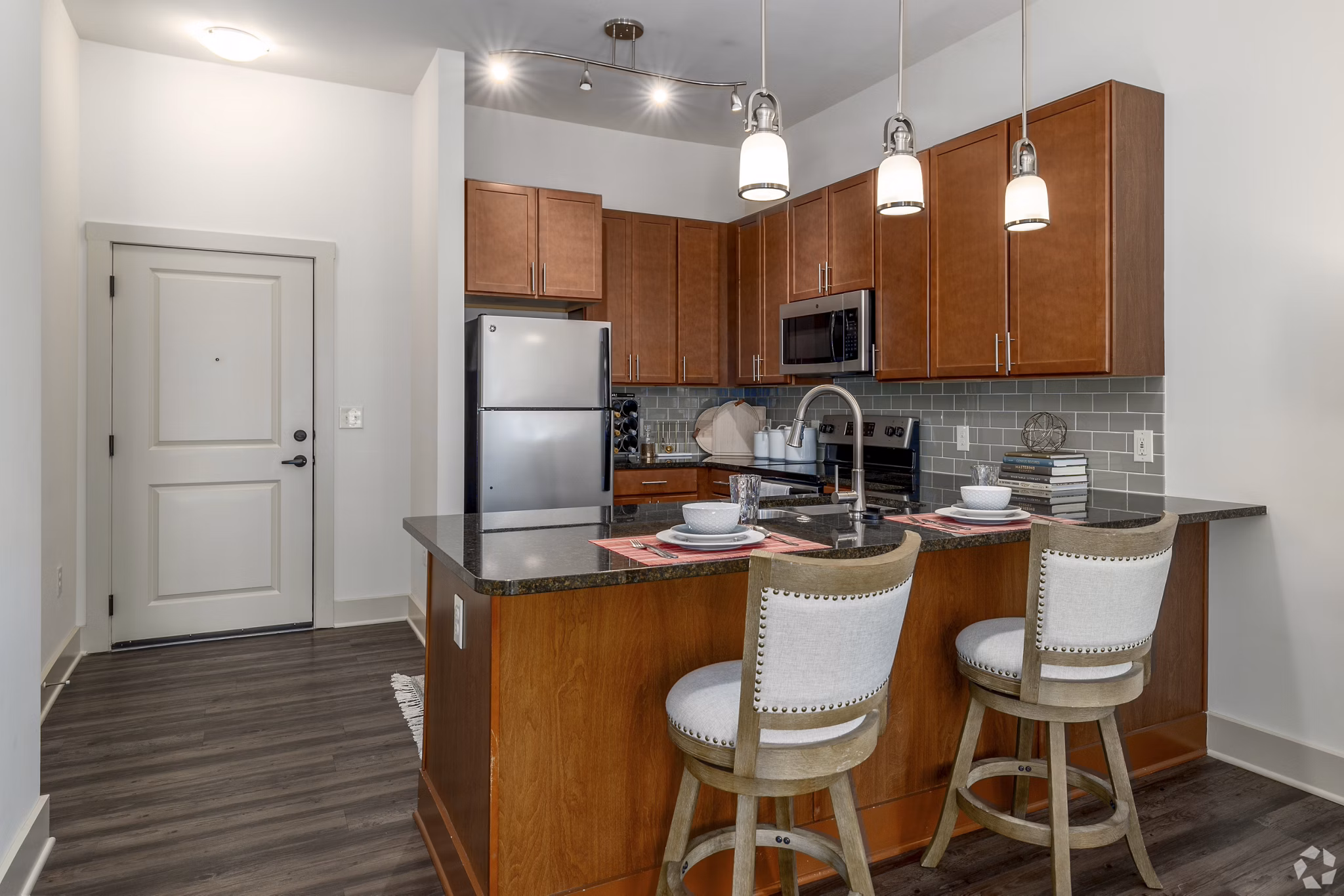 kitchen at Aventura Bellevue Apartments
