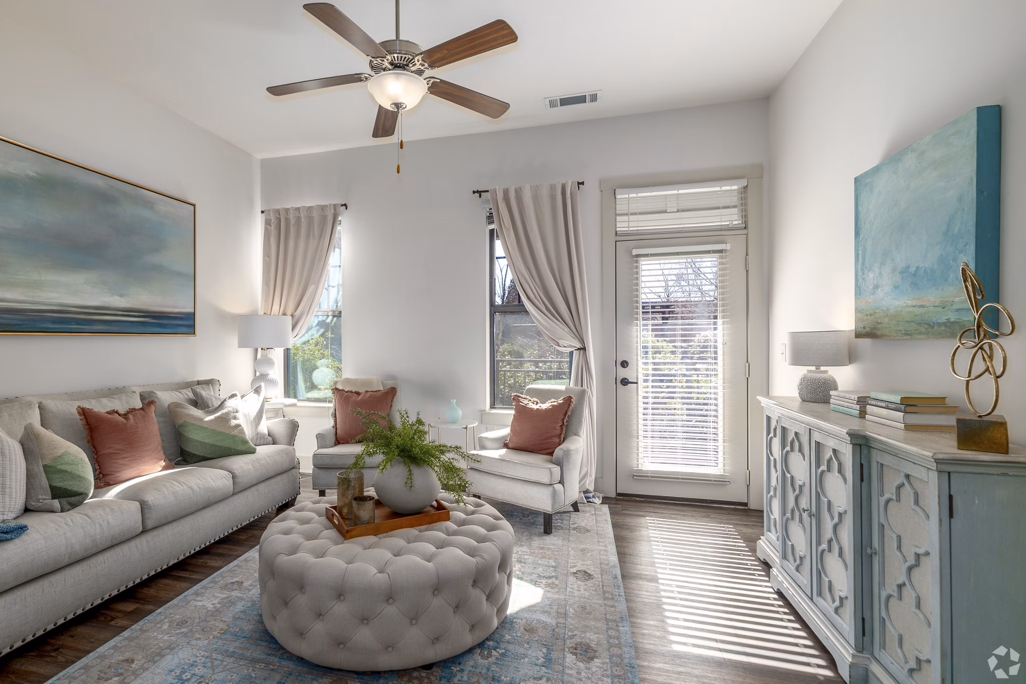 living room at The Lexington Dilworth Apartments