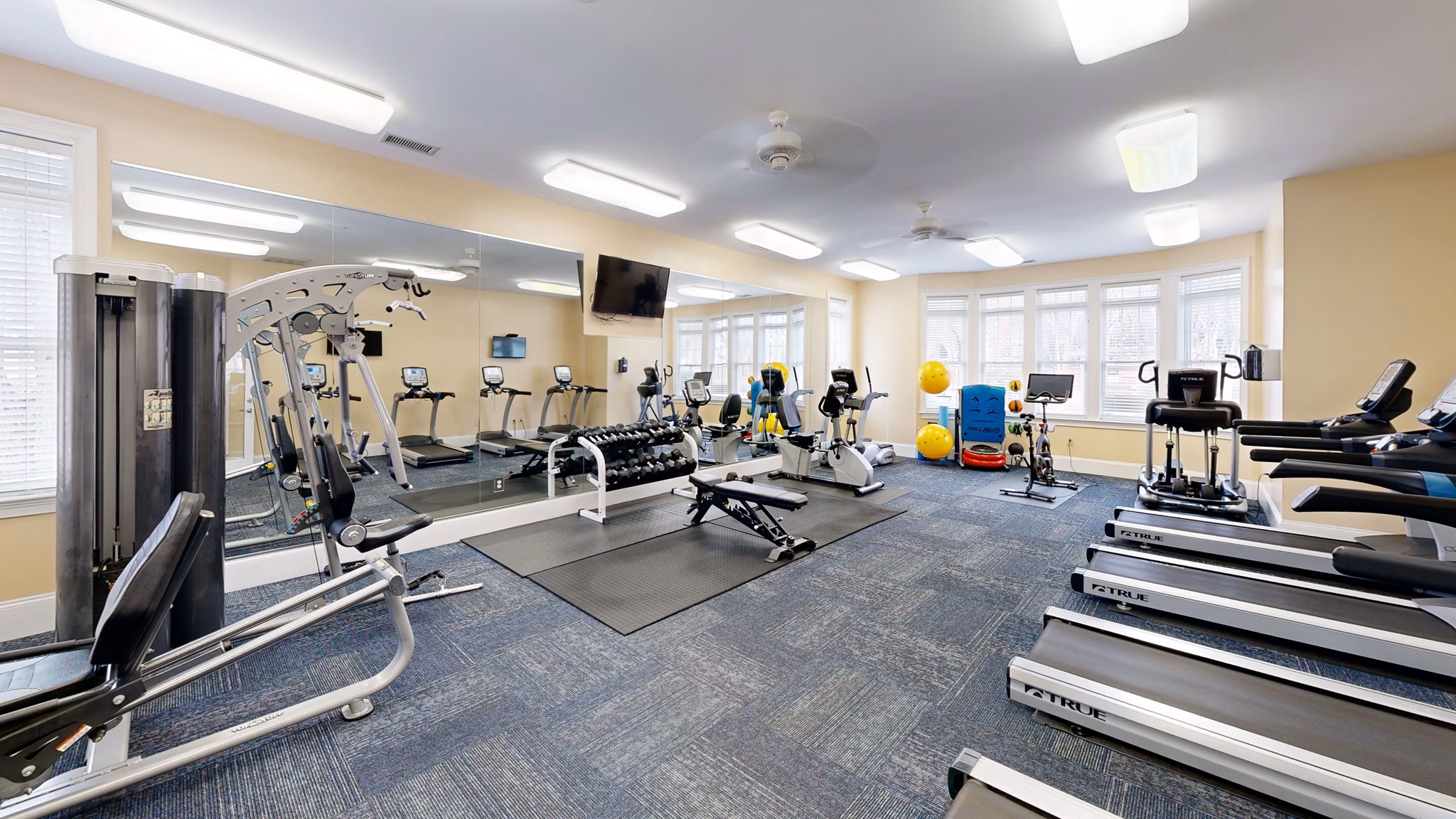fitness center at Providence Park Apartments