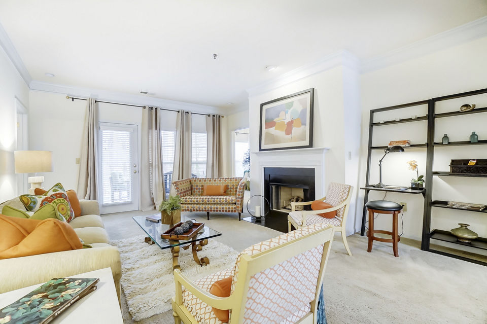 living room at Providence Park Apartments