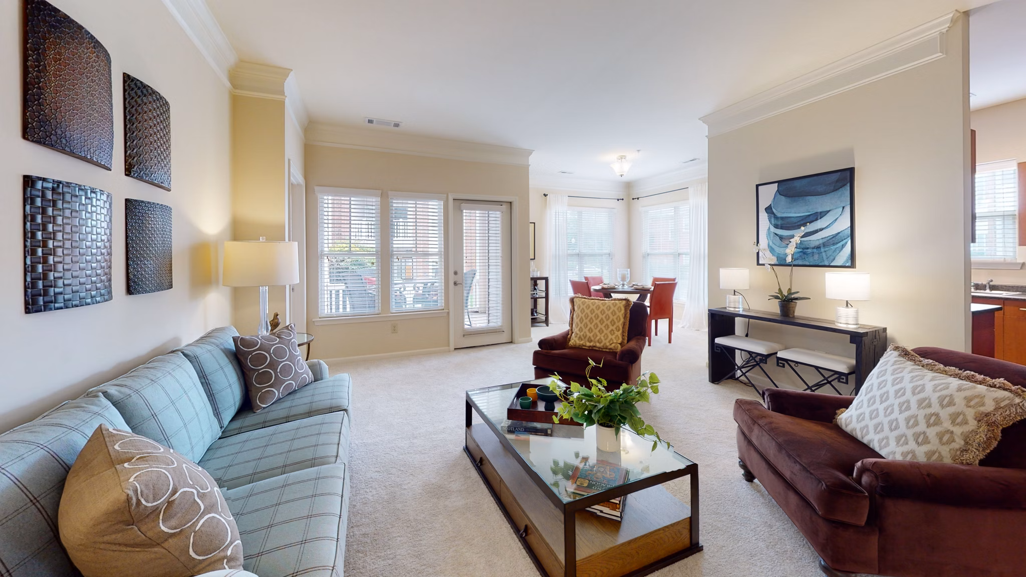 living room at Providence Park Apartments