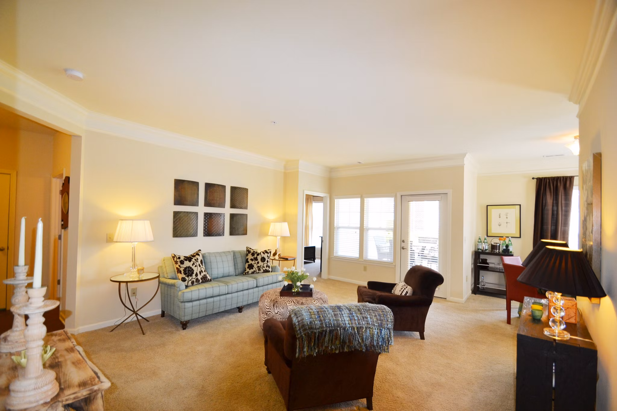 living room at Providence Park Apartments