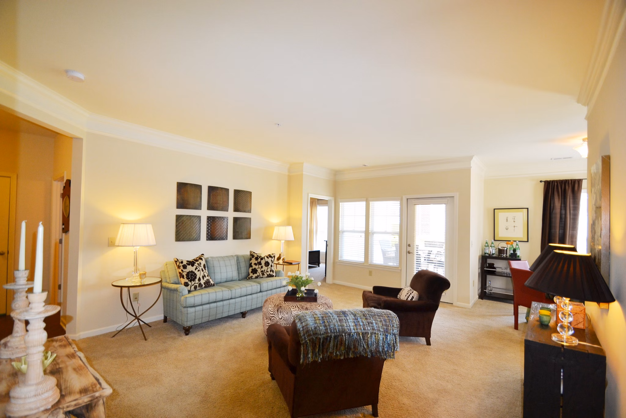 living room at Providence Park Apartments