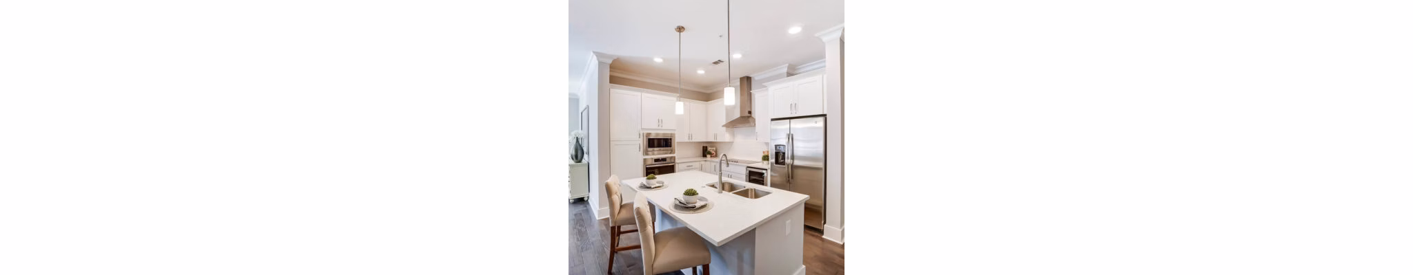 kitchen at Queens at Granville Apartments