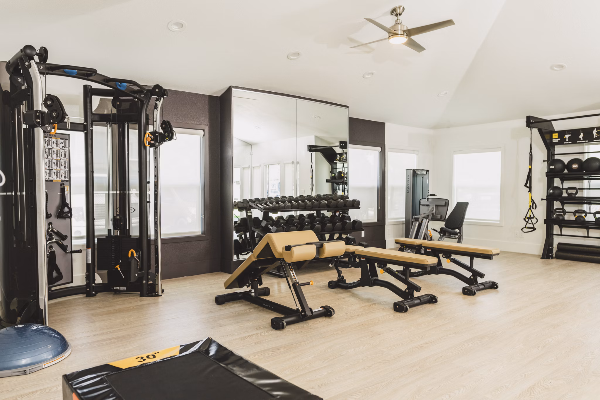 Fitness Center at Parx at Everett Apartments