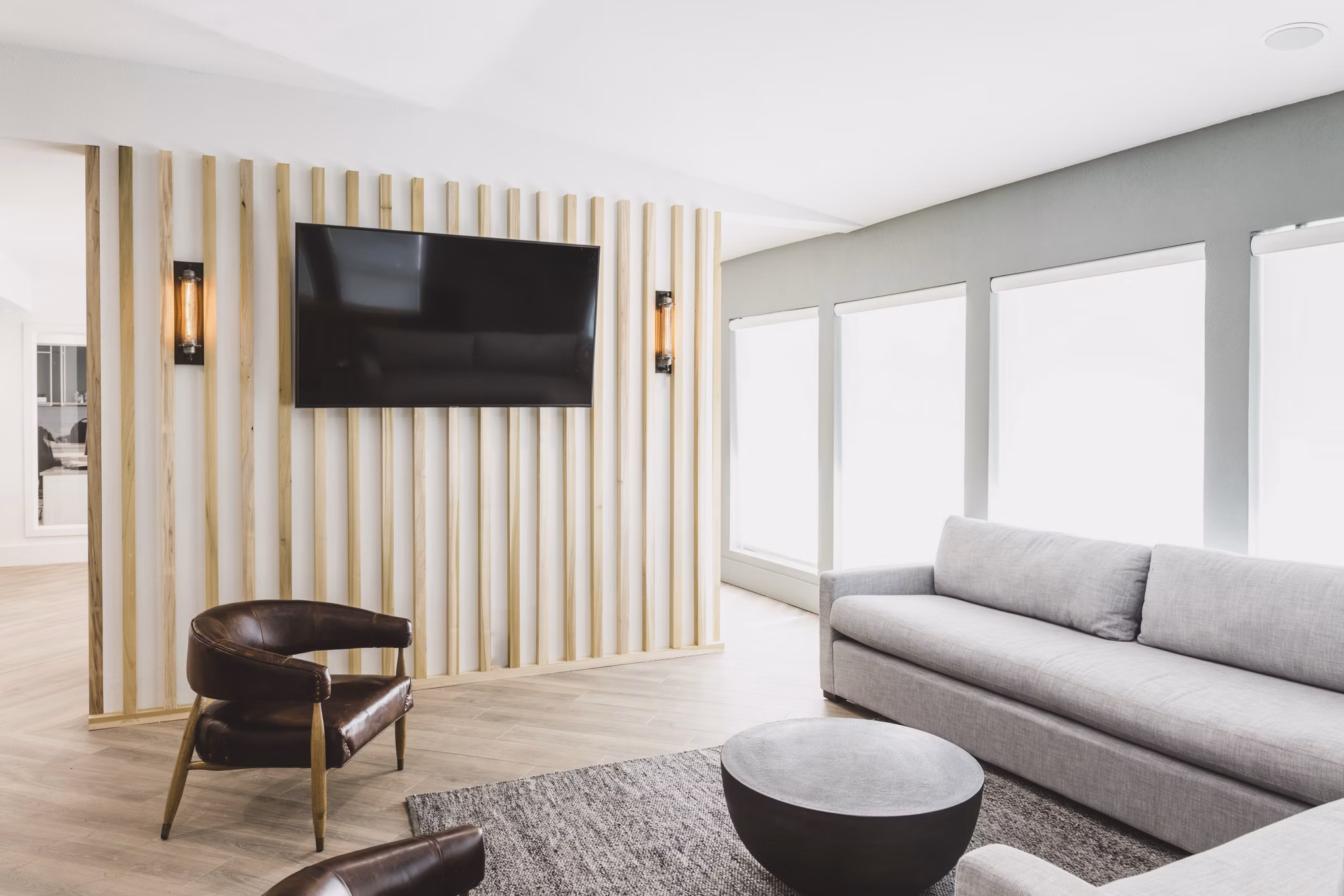 Living Room at Parx at Everett Apartments