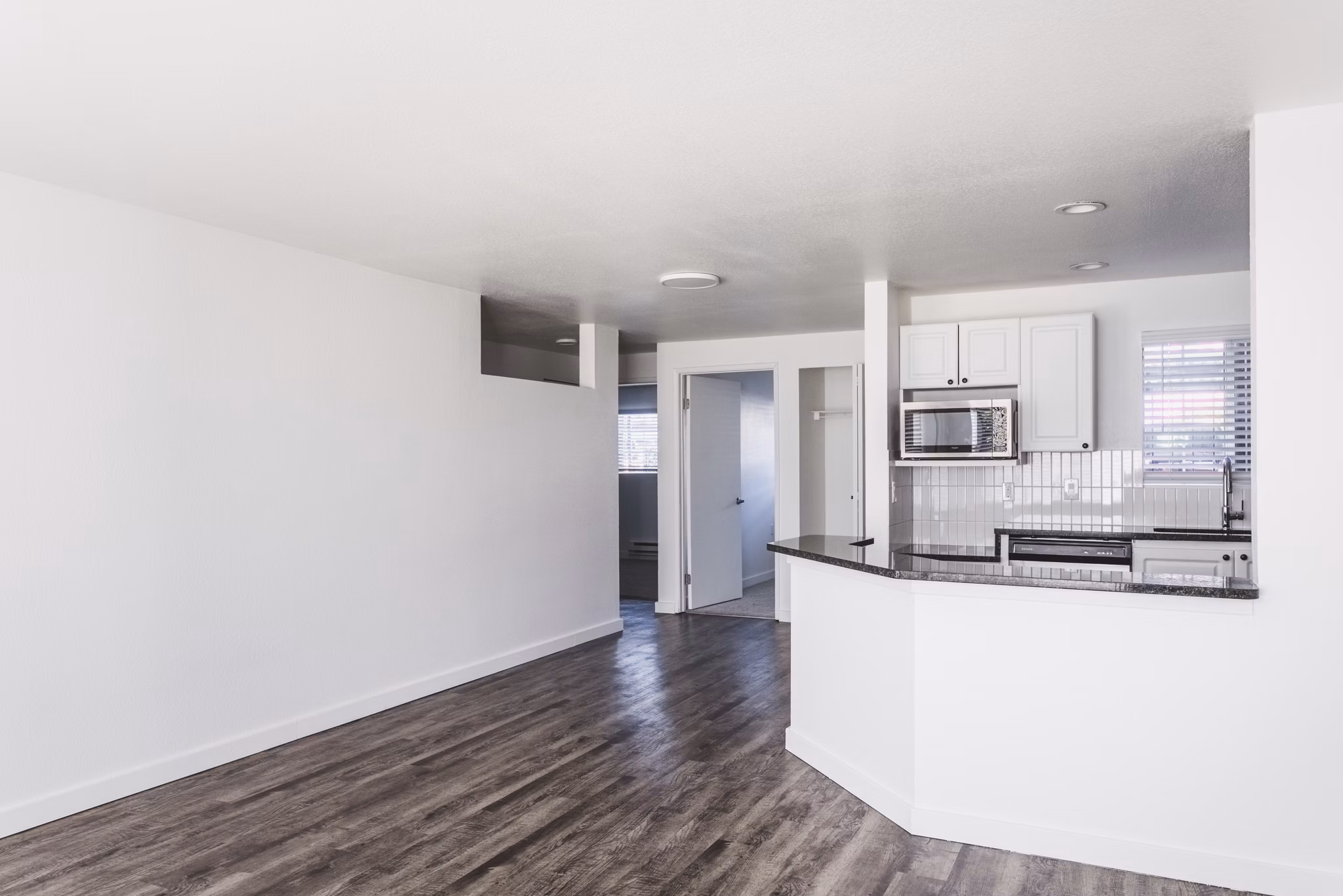 Living Room at Parx at Everett Apartments