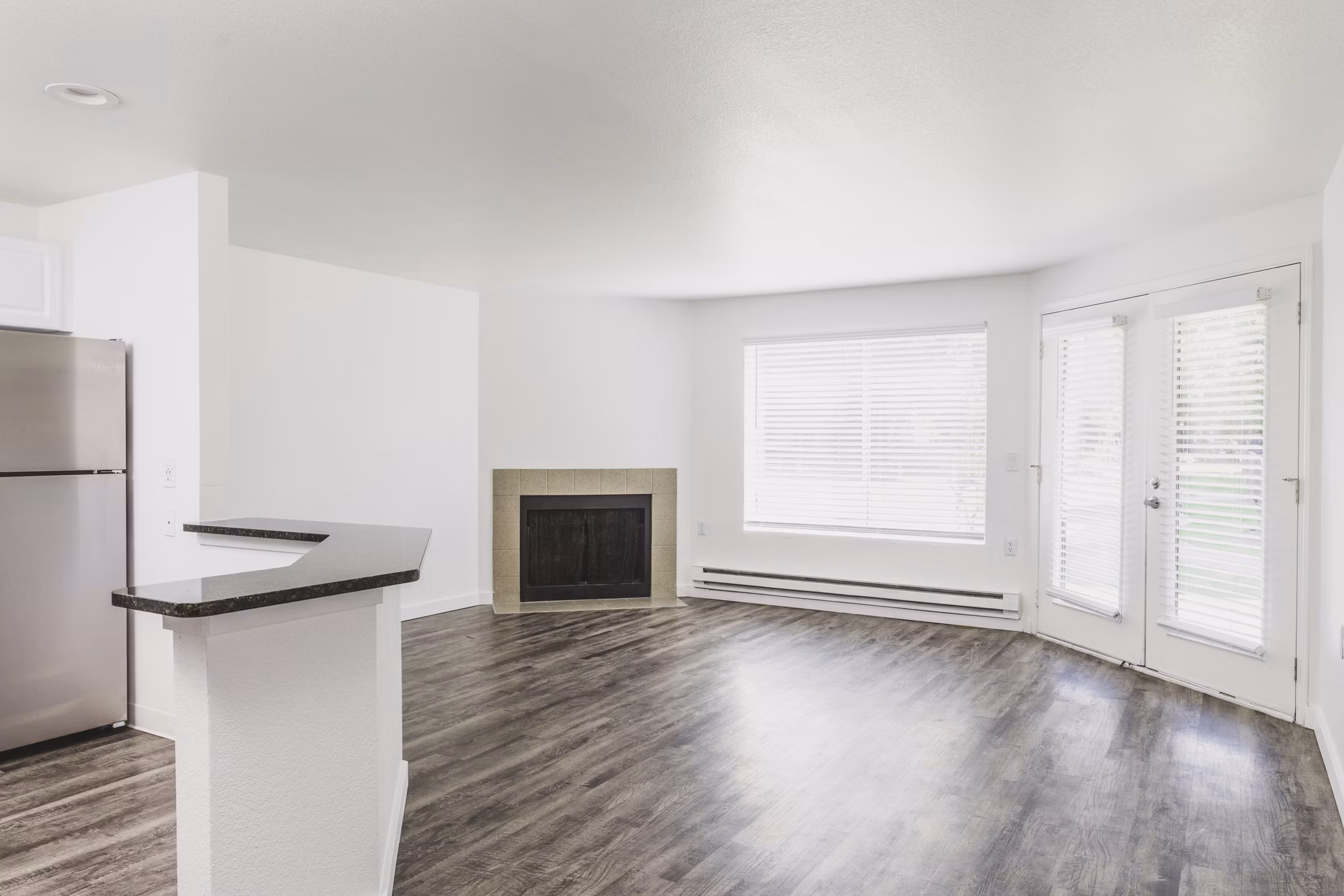 Living Room at Parx at Everett Apartments