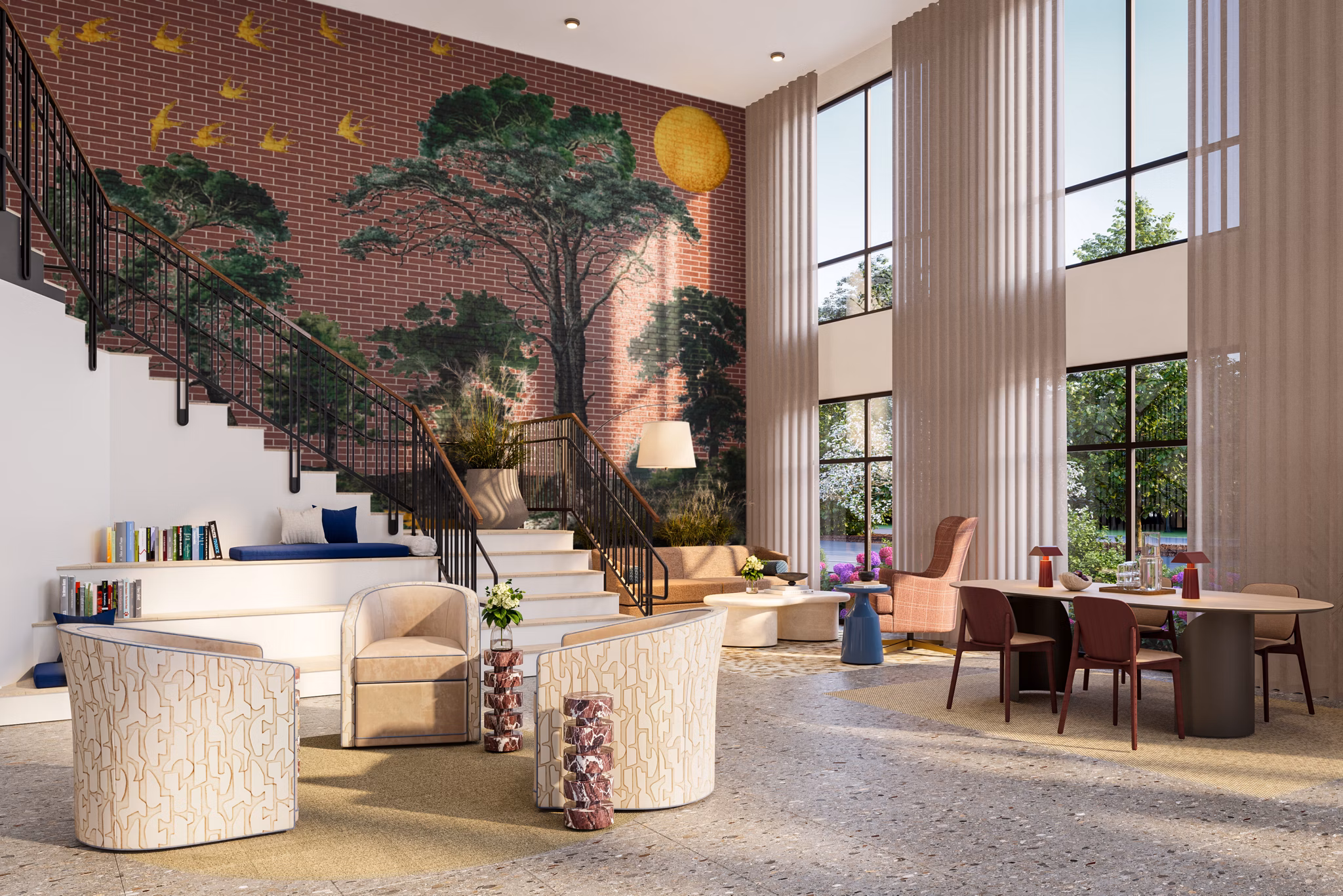Clubhouse/Lobby at The Russell Apartments