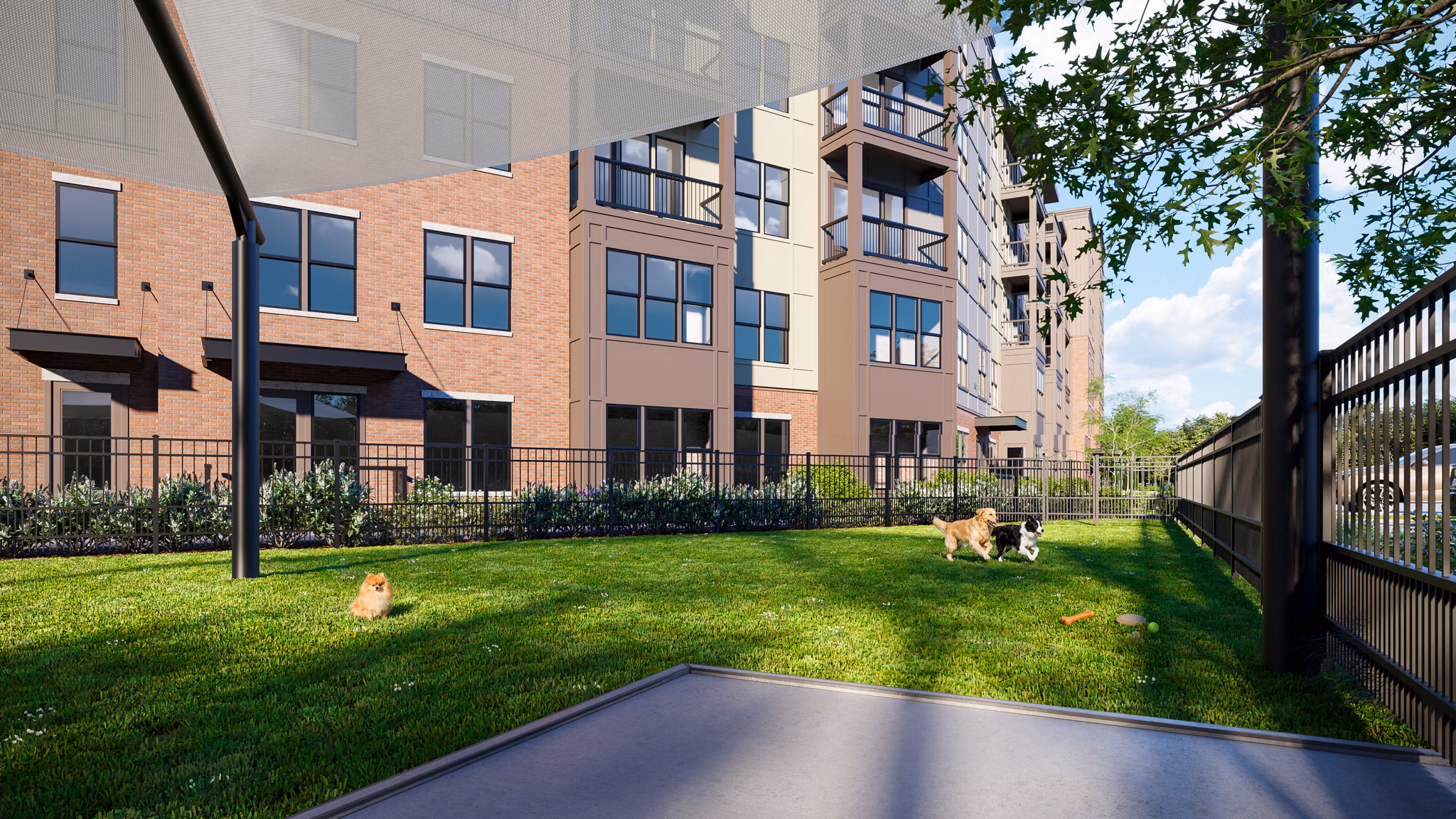 Recreational Area at The Russell Apartments