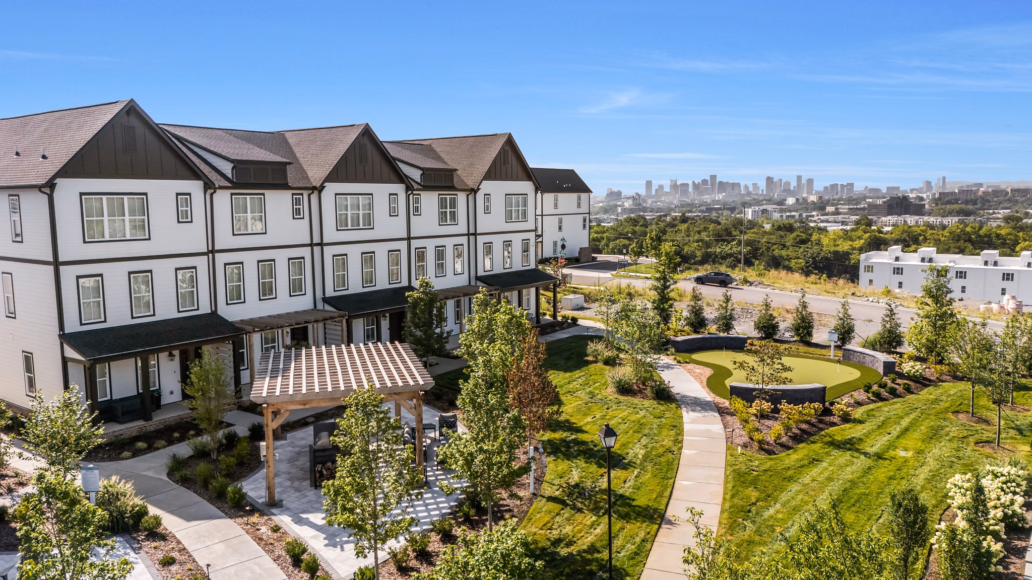 Building/Exterior at The Aria Townhomes Apartments