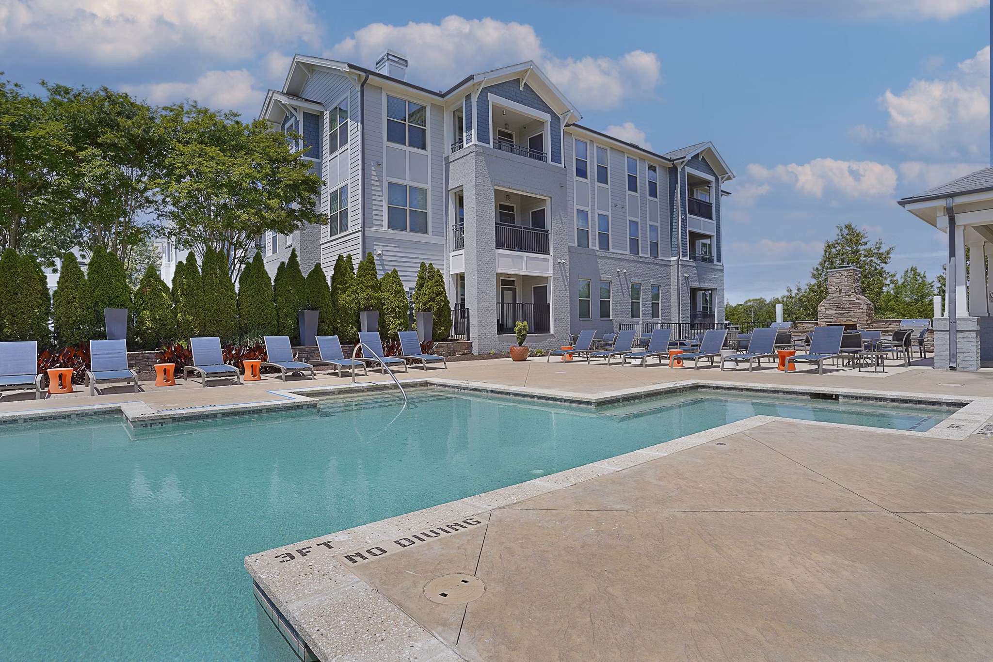 pool at Crest at Brier Creek Apartments 