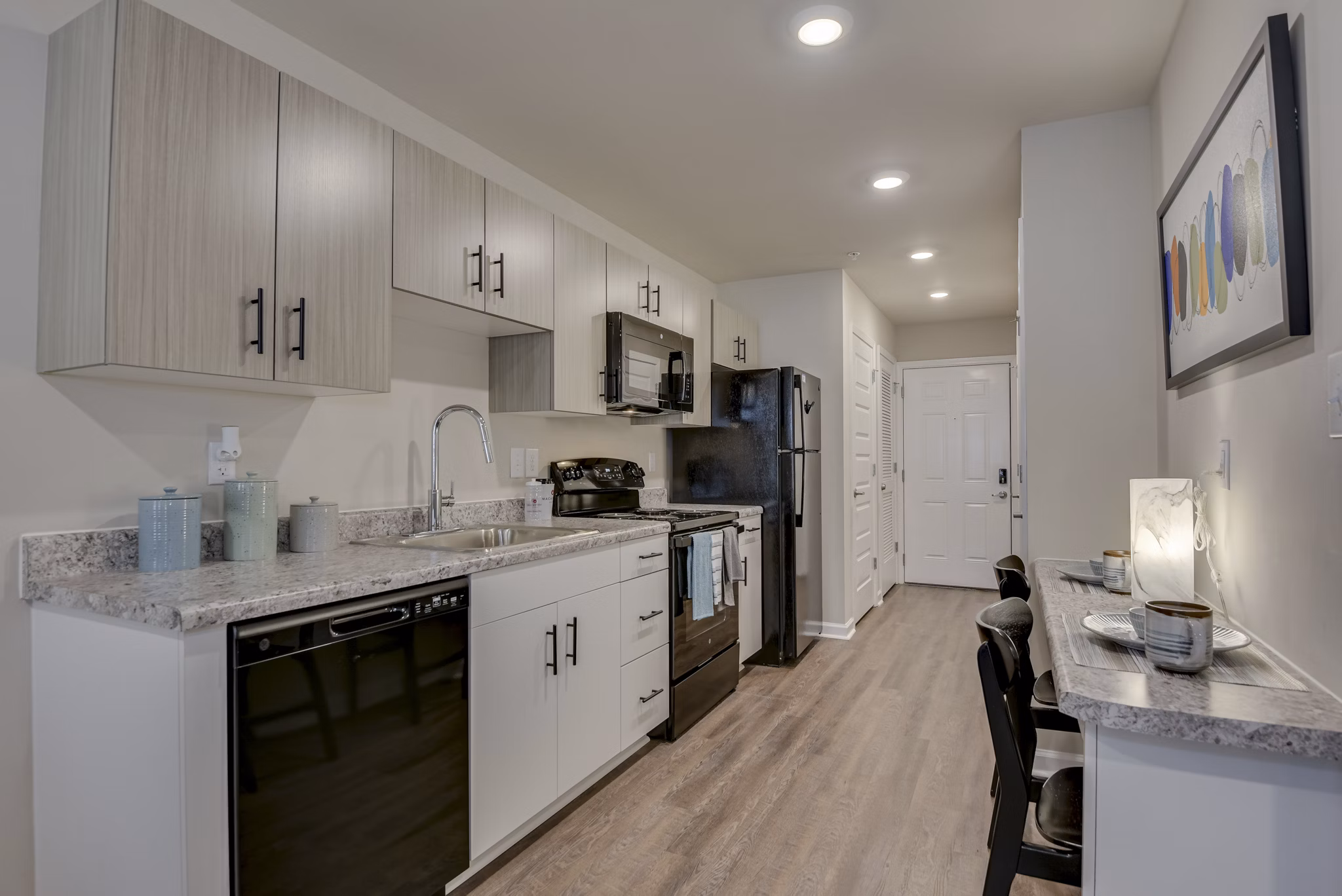 kitchen at MacArthur Park Apartments 