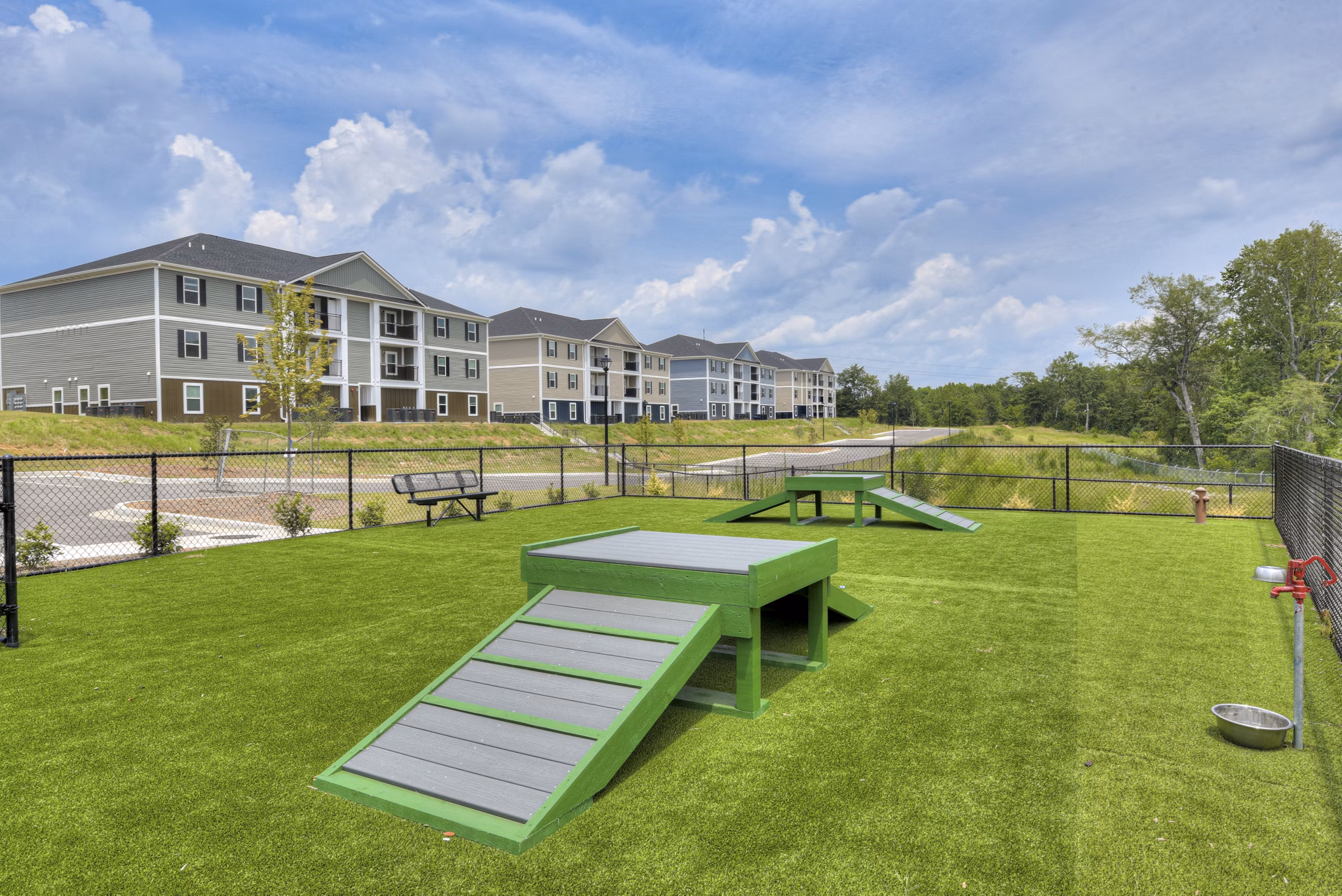 dog park at MacArthur Park Apartments 