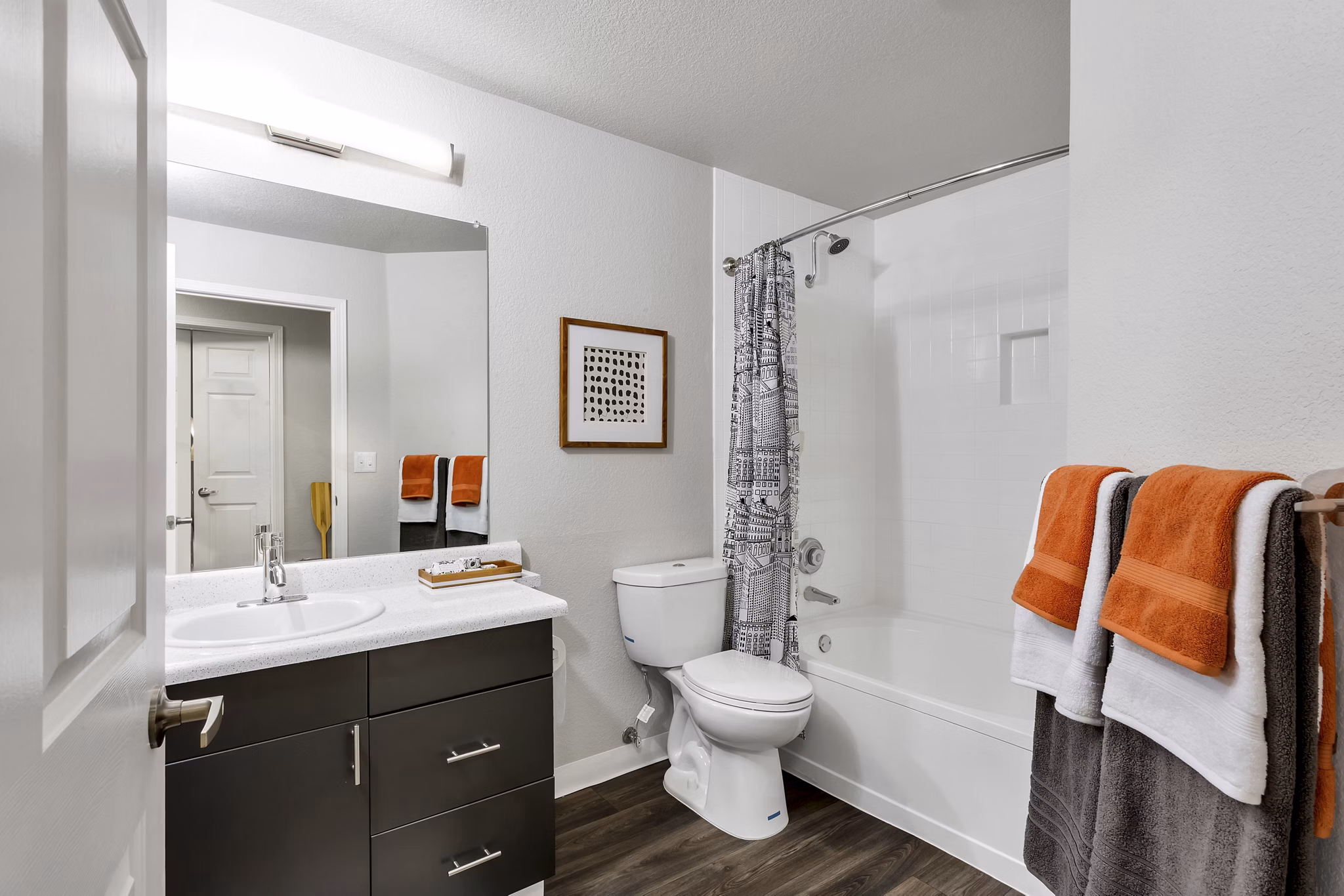 Bathroom at TAVA Waters Apartments