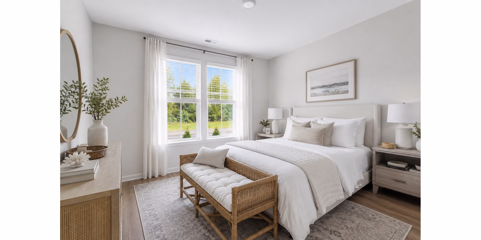 Bedroom at Aeris at Avenue One Apartments